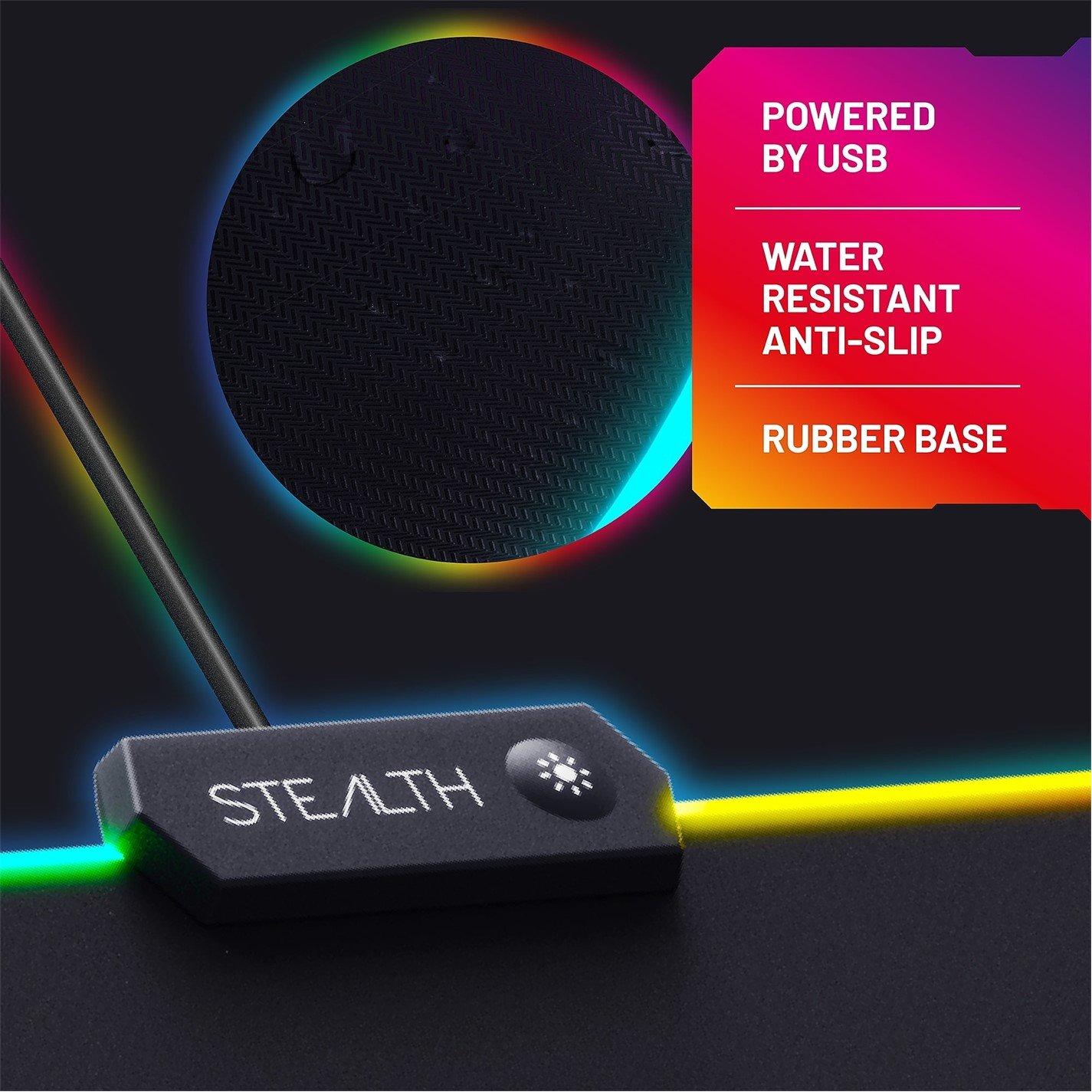 Stealth STEALTH Light-Up LED XL Gaming Mat for PC and console | Sports ...