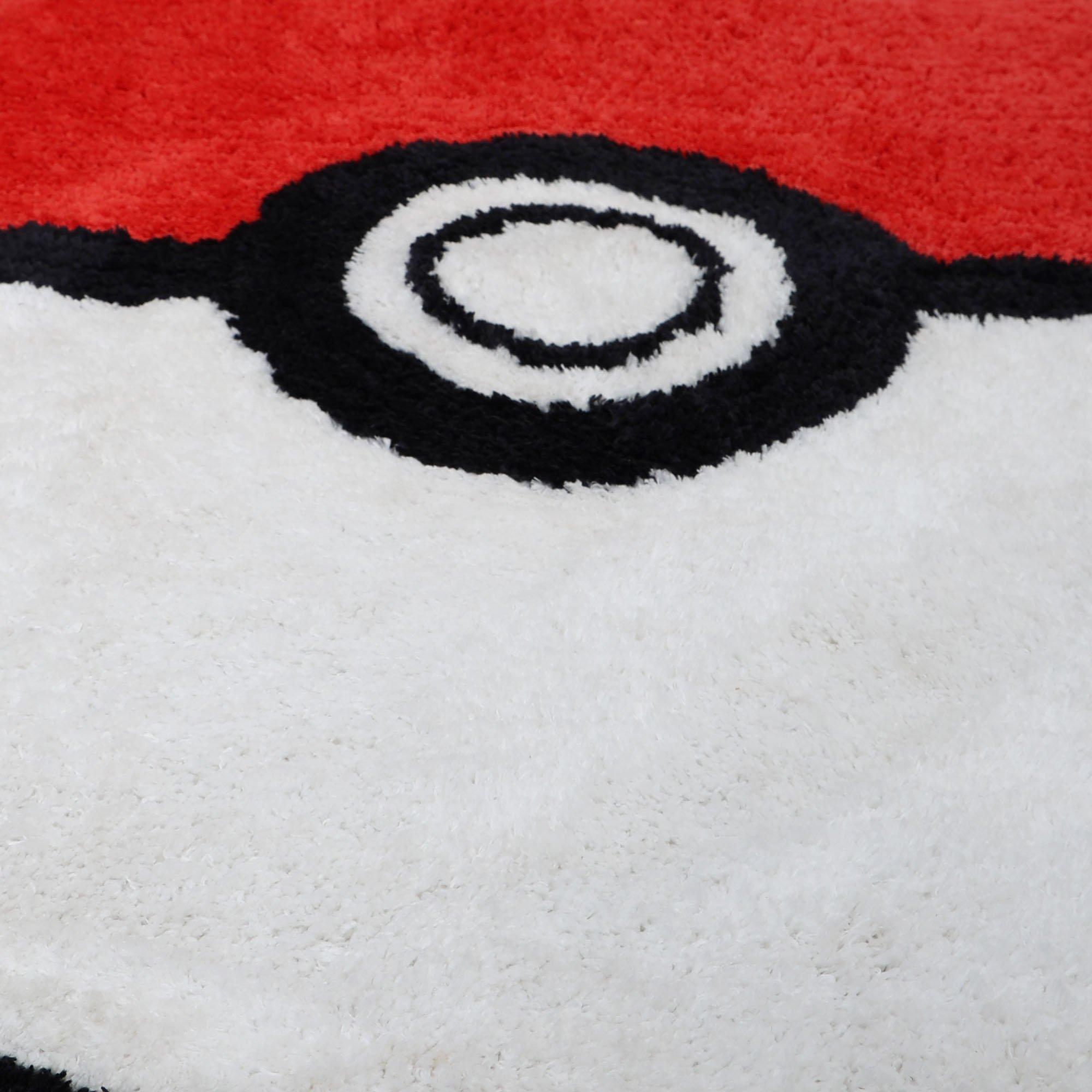 Red - Pokemon - Pokemon Pokeball Shaped Rug - 8