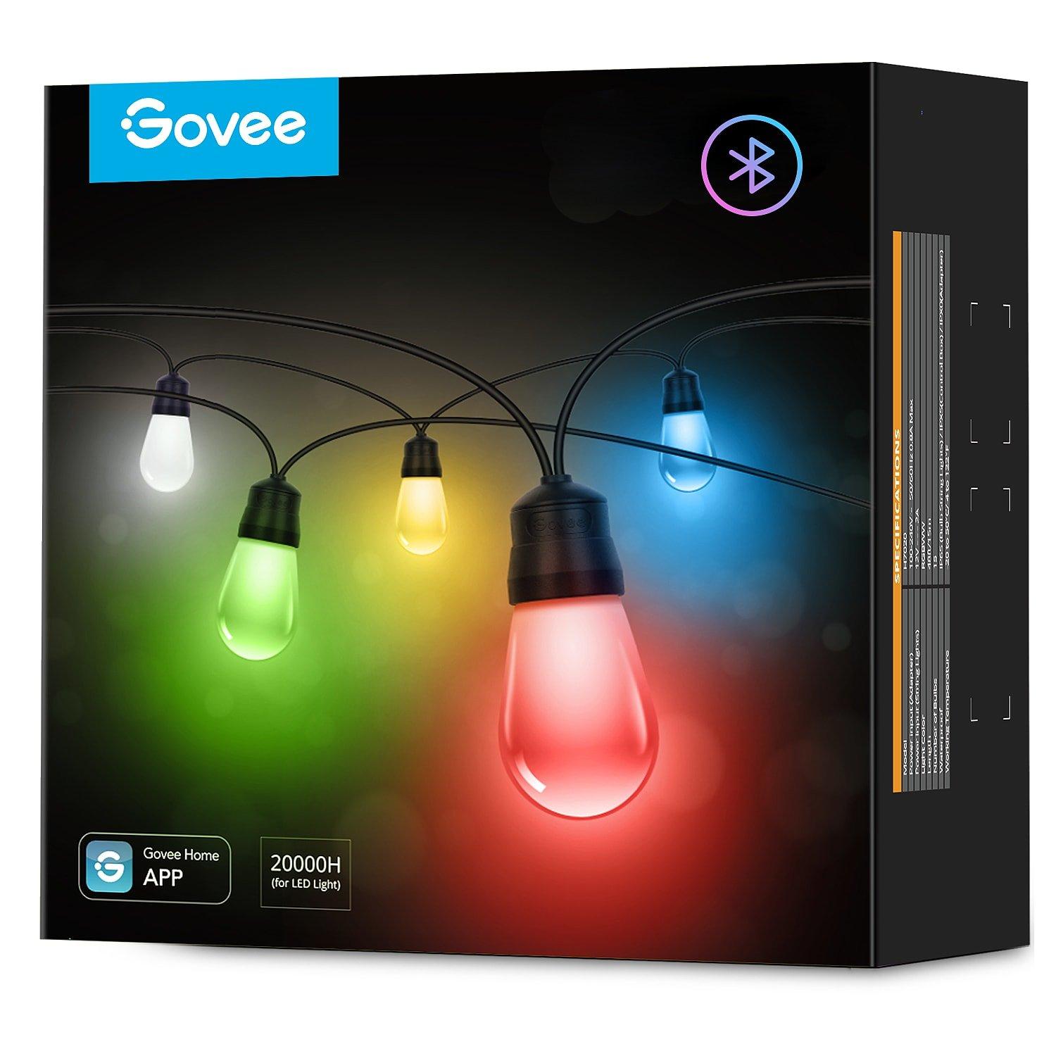 Meerkleurig - GOVEE - Govee RGBW Outdoor String Lights (15m) - 3