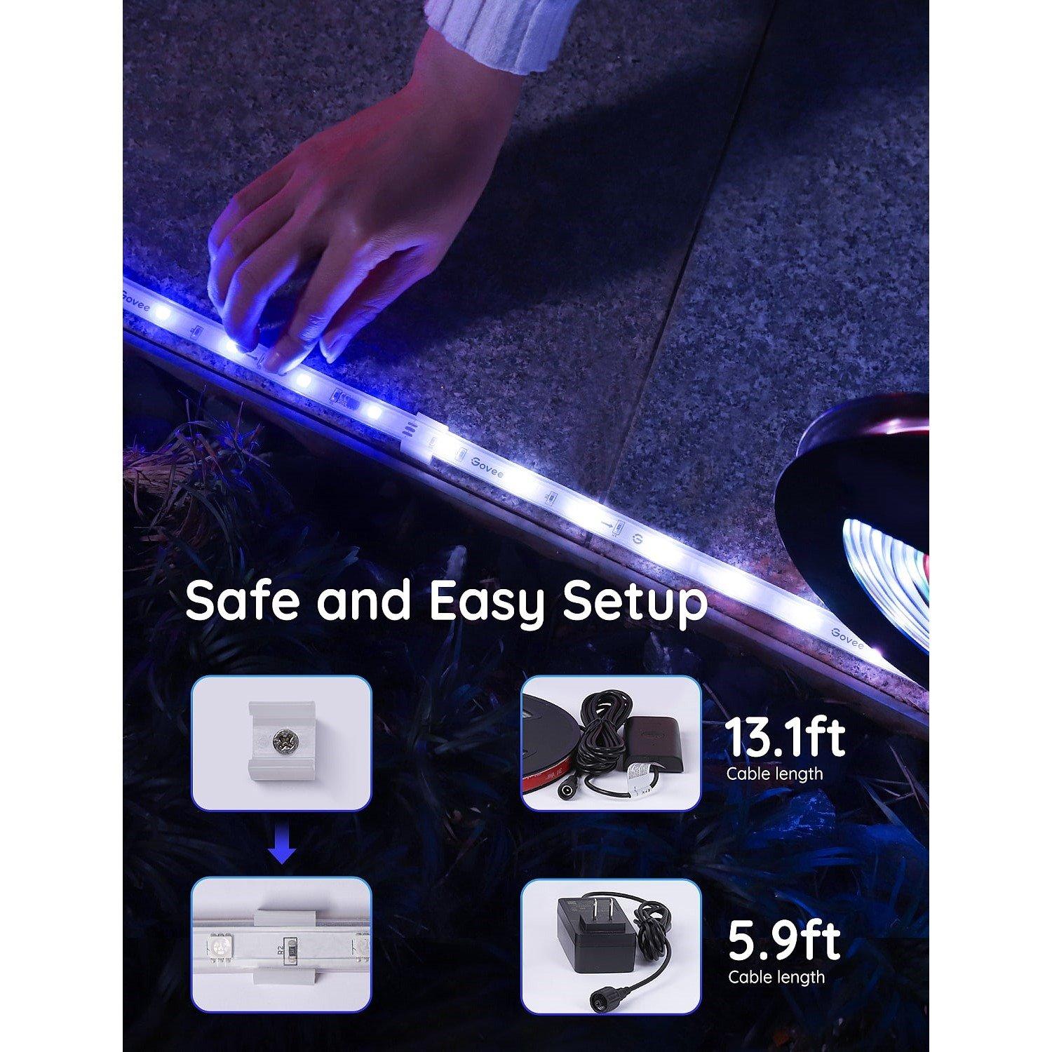 Meerkleurig - GOVEE - Govee Phantasy Outdoor LED RGBIC Strip (10m) - 6