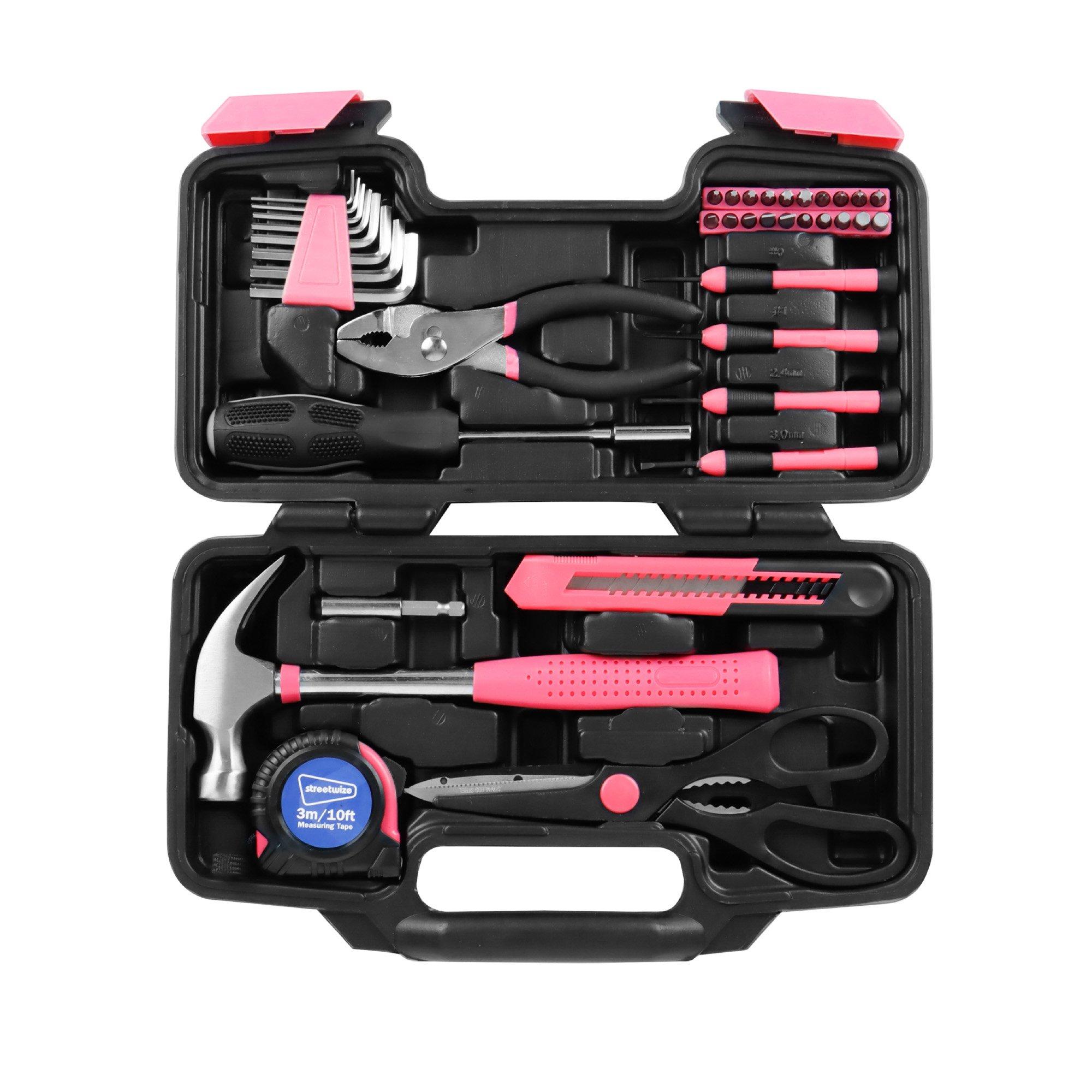 Pink - Streetwize - 39-piece 'Think Pink' Tool Kit - 1