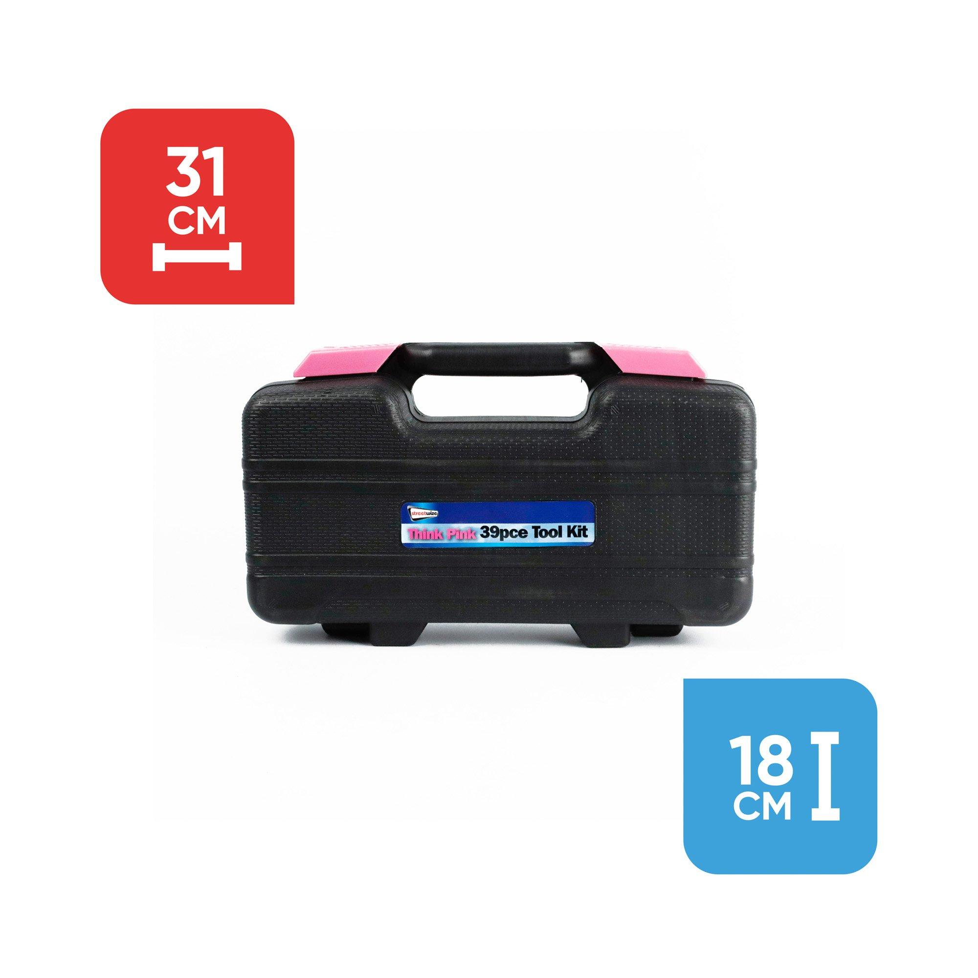 Pink - Streetwize - 39-piece 'Think Pink' Tool Kit - 2