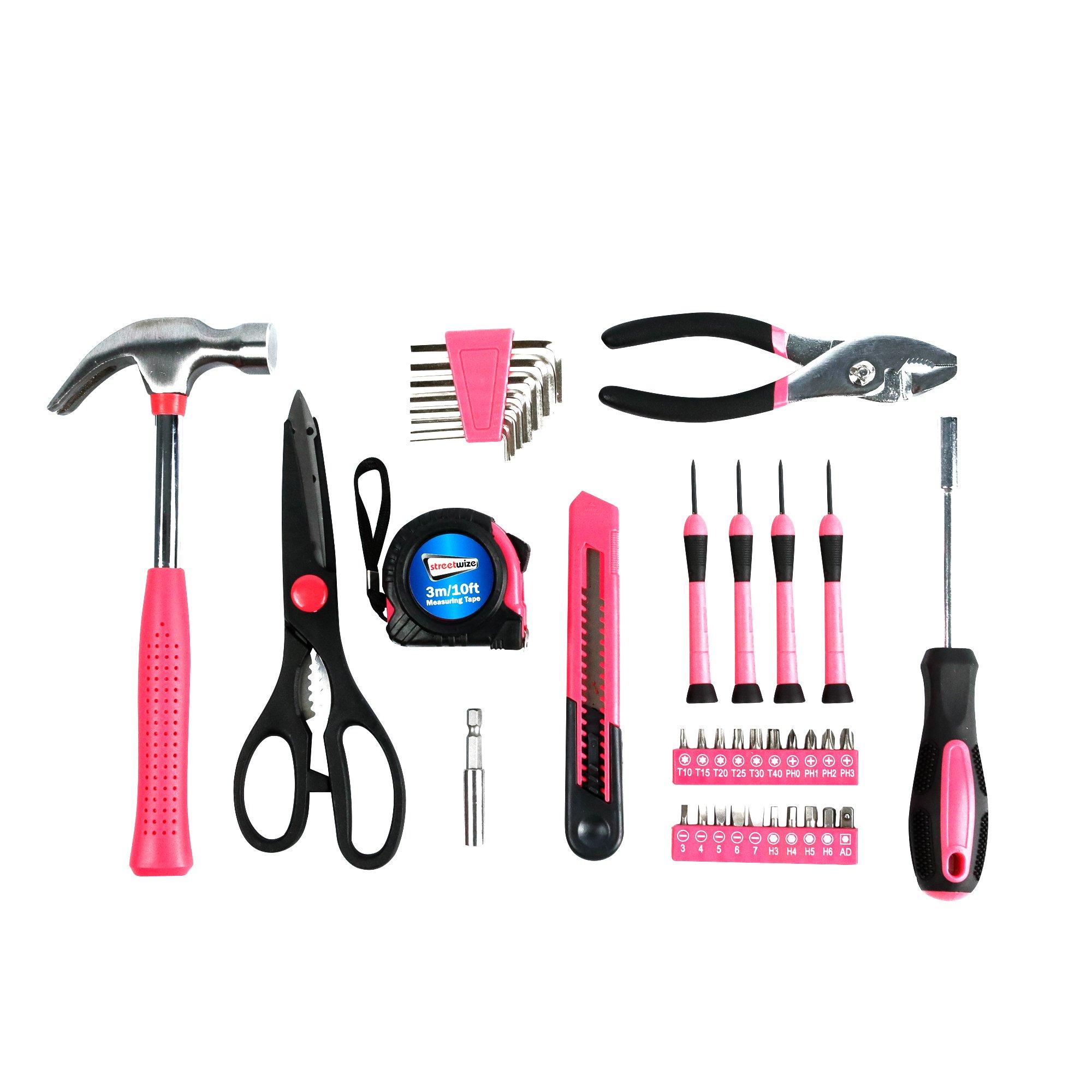 Pink - Streetwize - 39-piece 'Think Pink' Tool Kit - 3