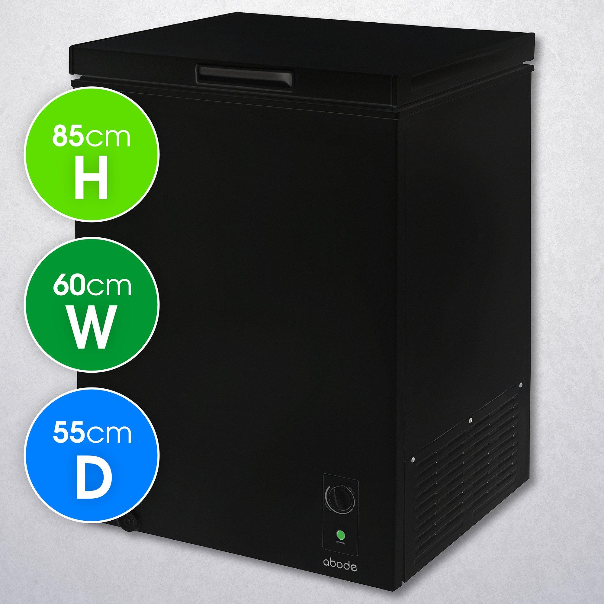 Black - Abode - A142CF0E1B 143L Chest Freezer - Black - 2