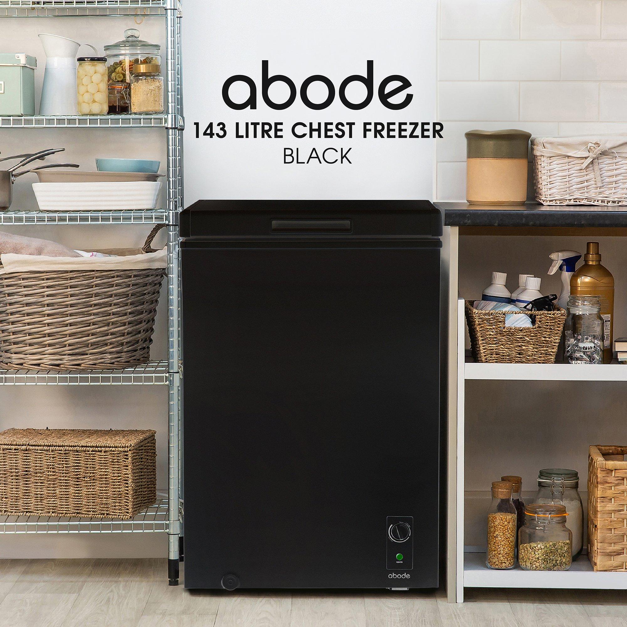 Black - Abode - A142CF0E1B 143L Chest Freezer - Black - 4