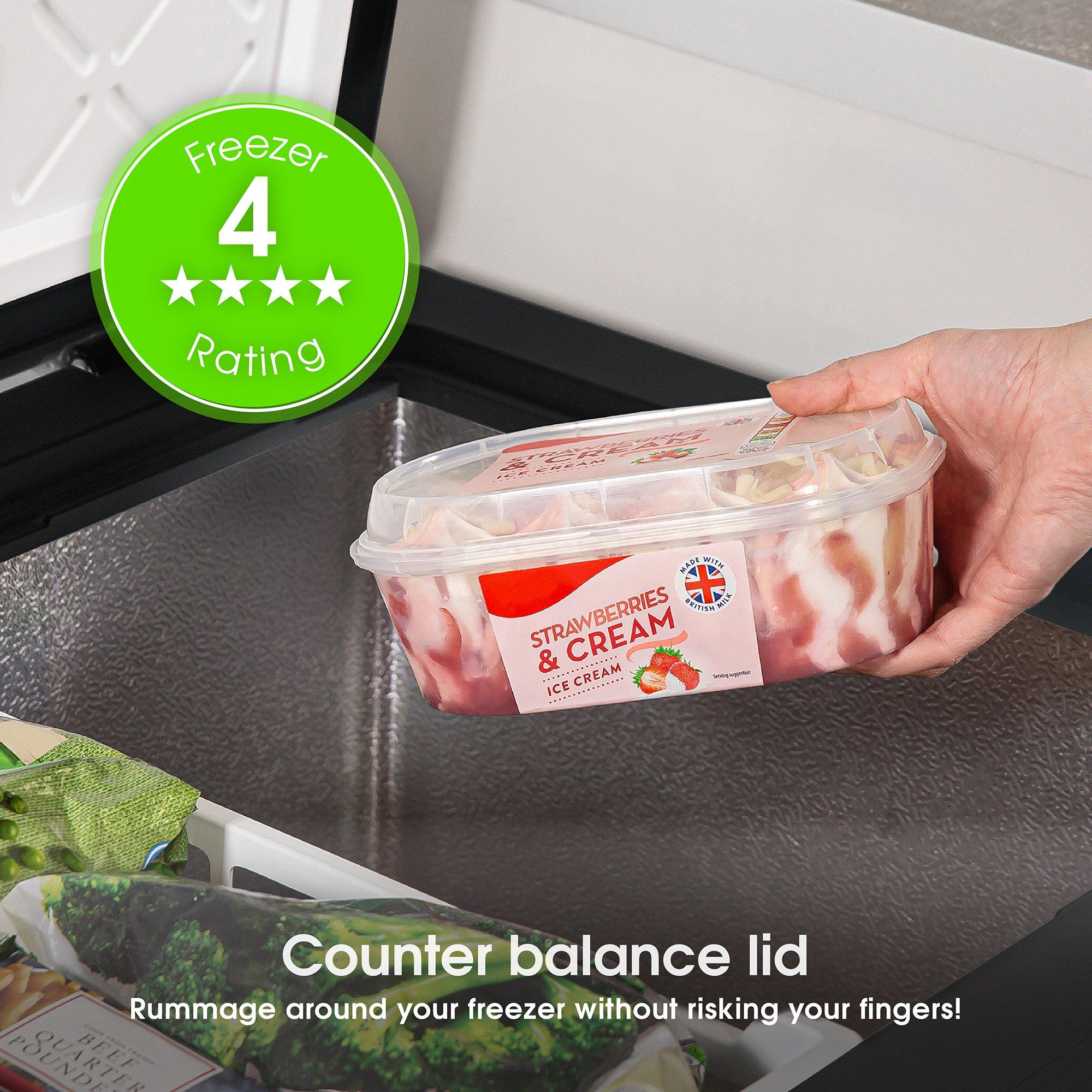 Black - Abode - A142CF0E1B 143L Chest Freezer - Black - 6