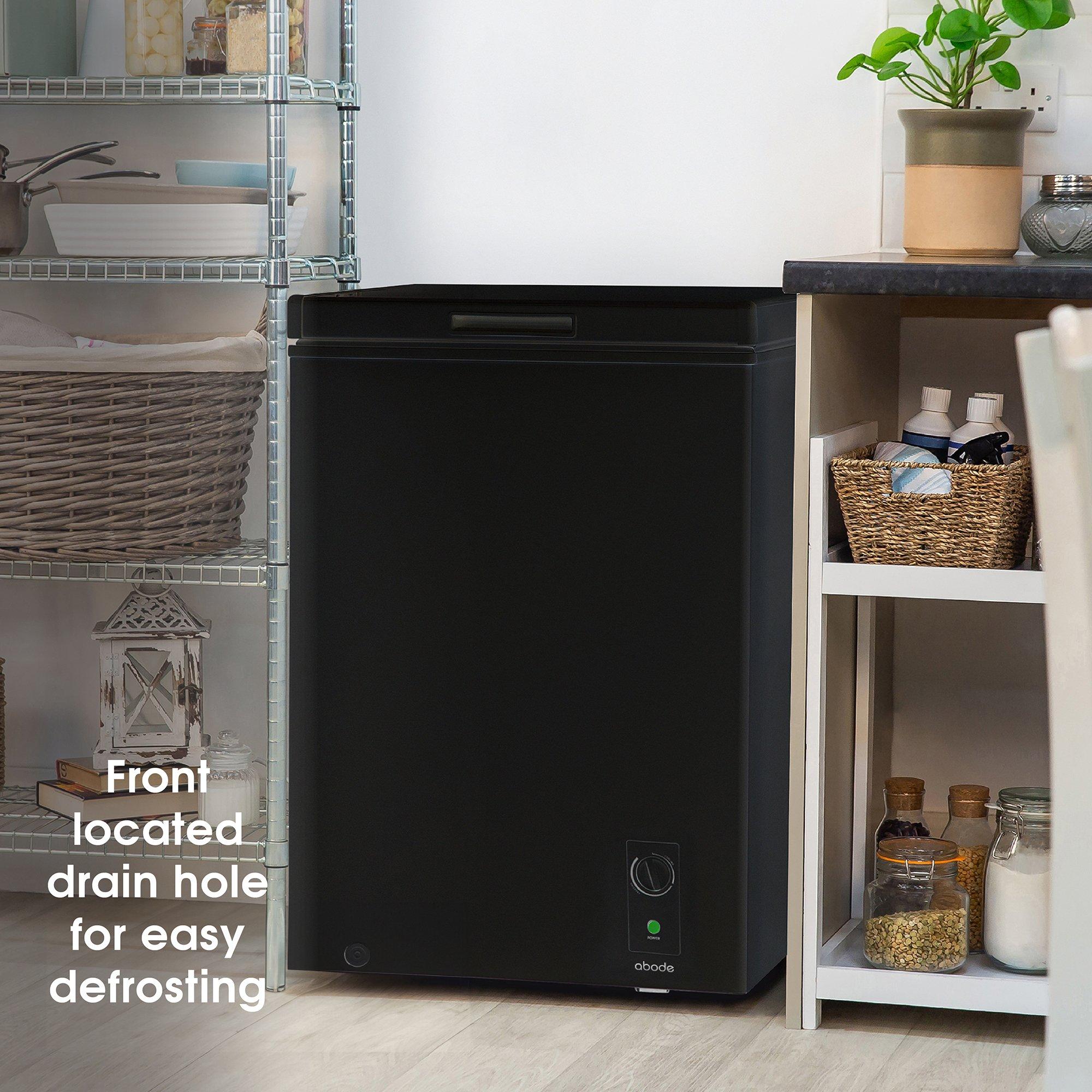 Black - Abode - A142CF0E1B 143L Chest Freezer - Black - 8