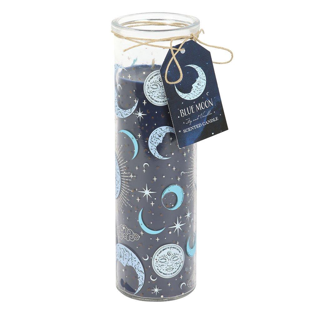 Blue - Something Different - Blue Moon Print Fig & Vanilla Tube Candle - 2
