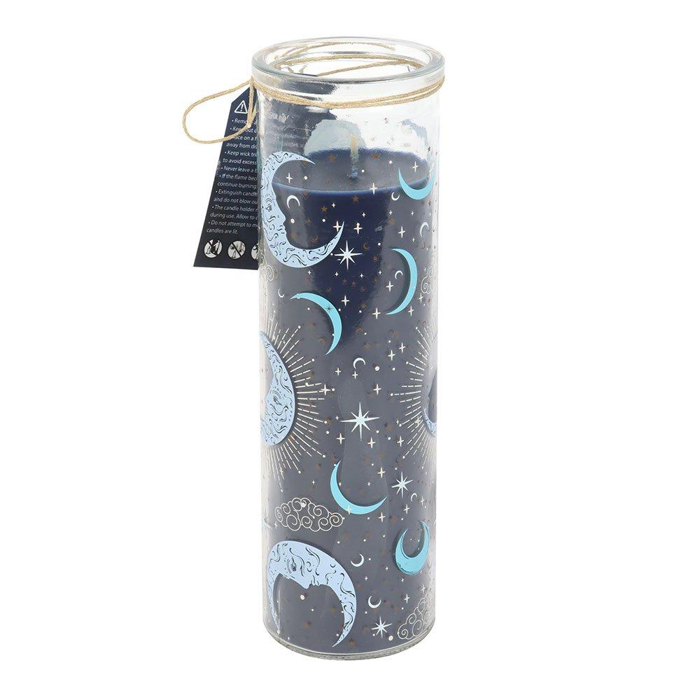 Blue - Something Different - Blue Moon Print Fig & Vanilla Tube Candle - 4