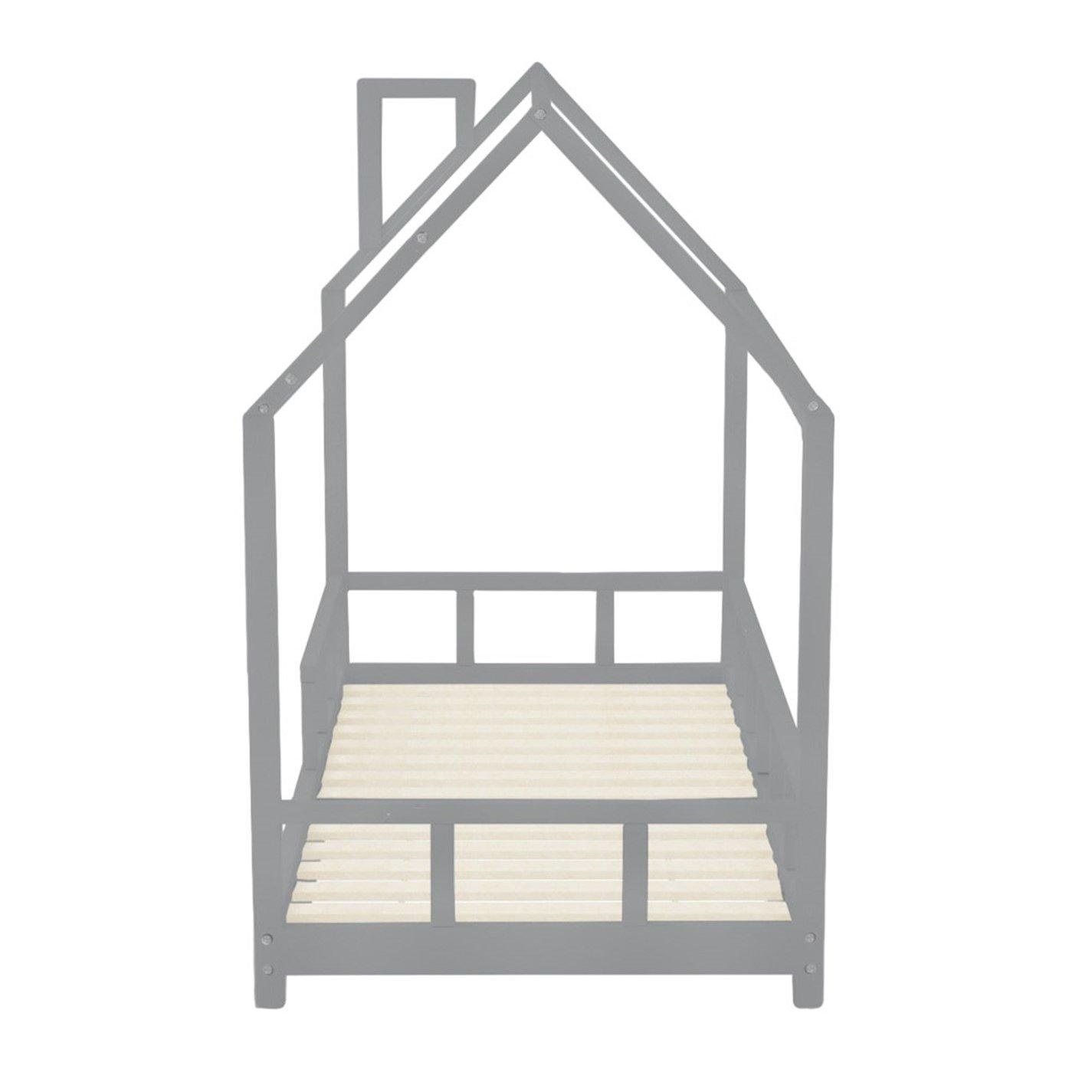 Grey - KIDKID - Bed with House Frame Pine Wood for Kid - 7