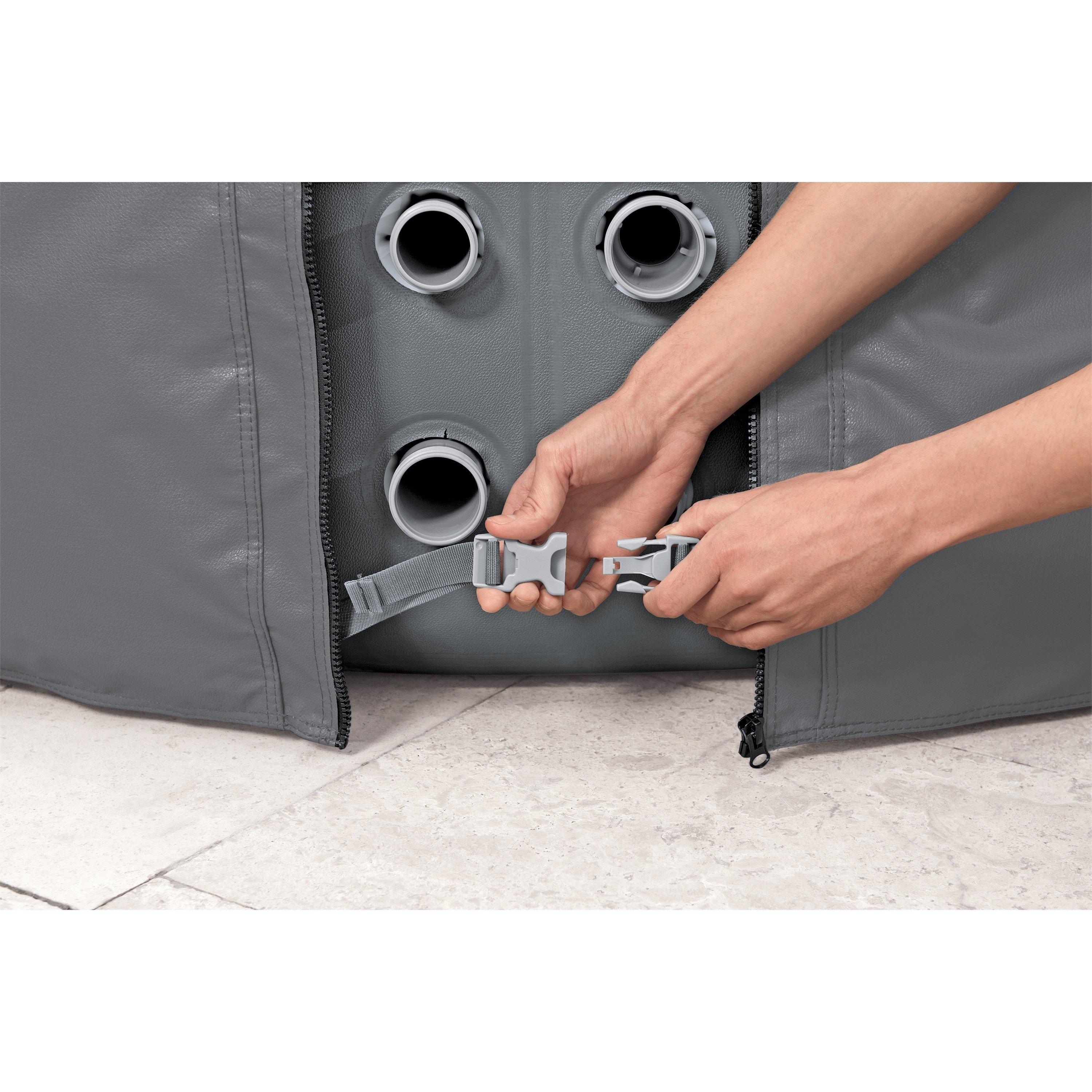 Grey - Lay-Z-Spa - Lay-Z-Spa® EnergySense Thermal Round Hot Tub Cover - 3