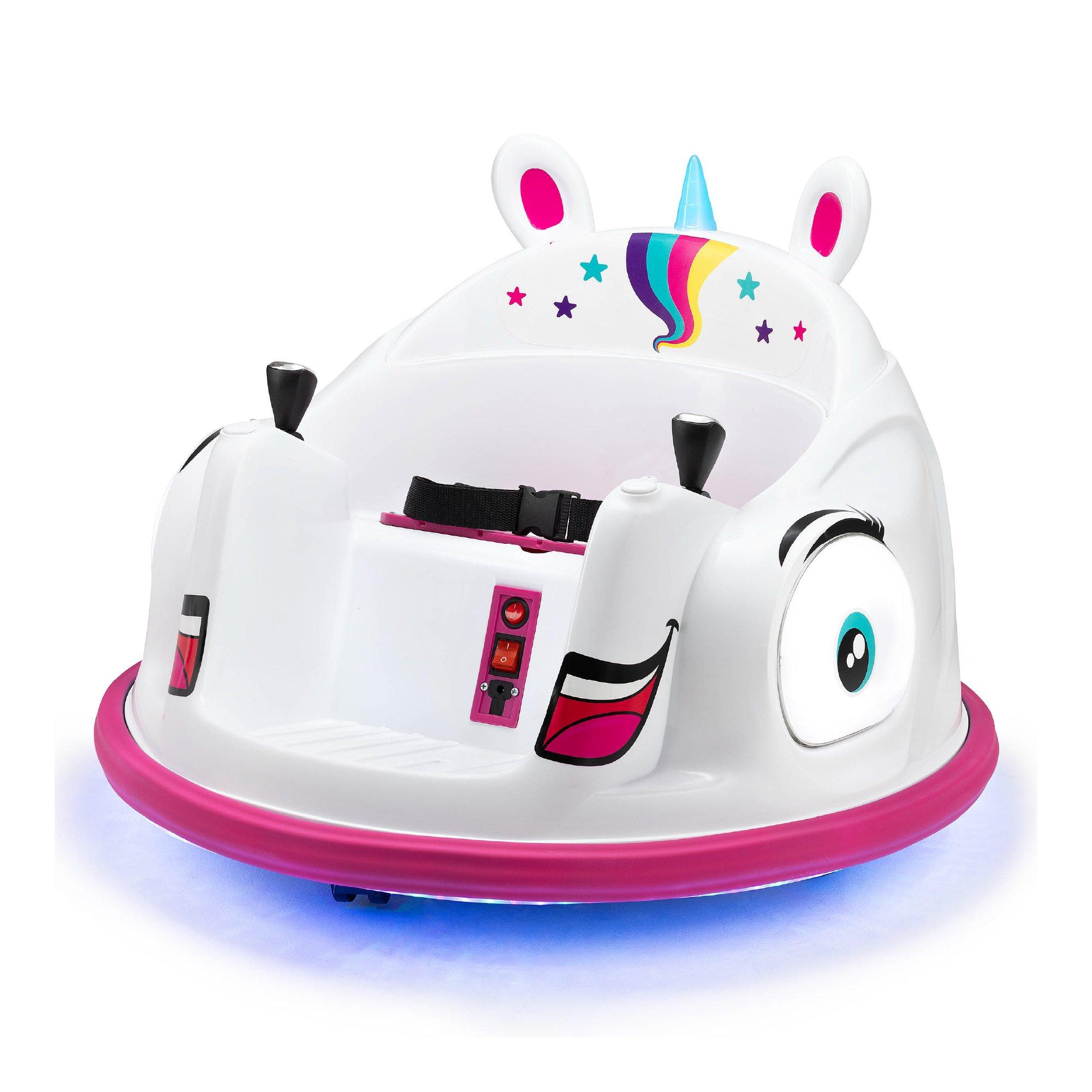 White - Xootz - Animal Bumper Car Lithium - Unicorn - 1