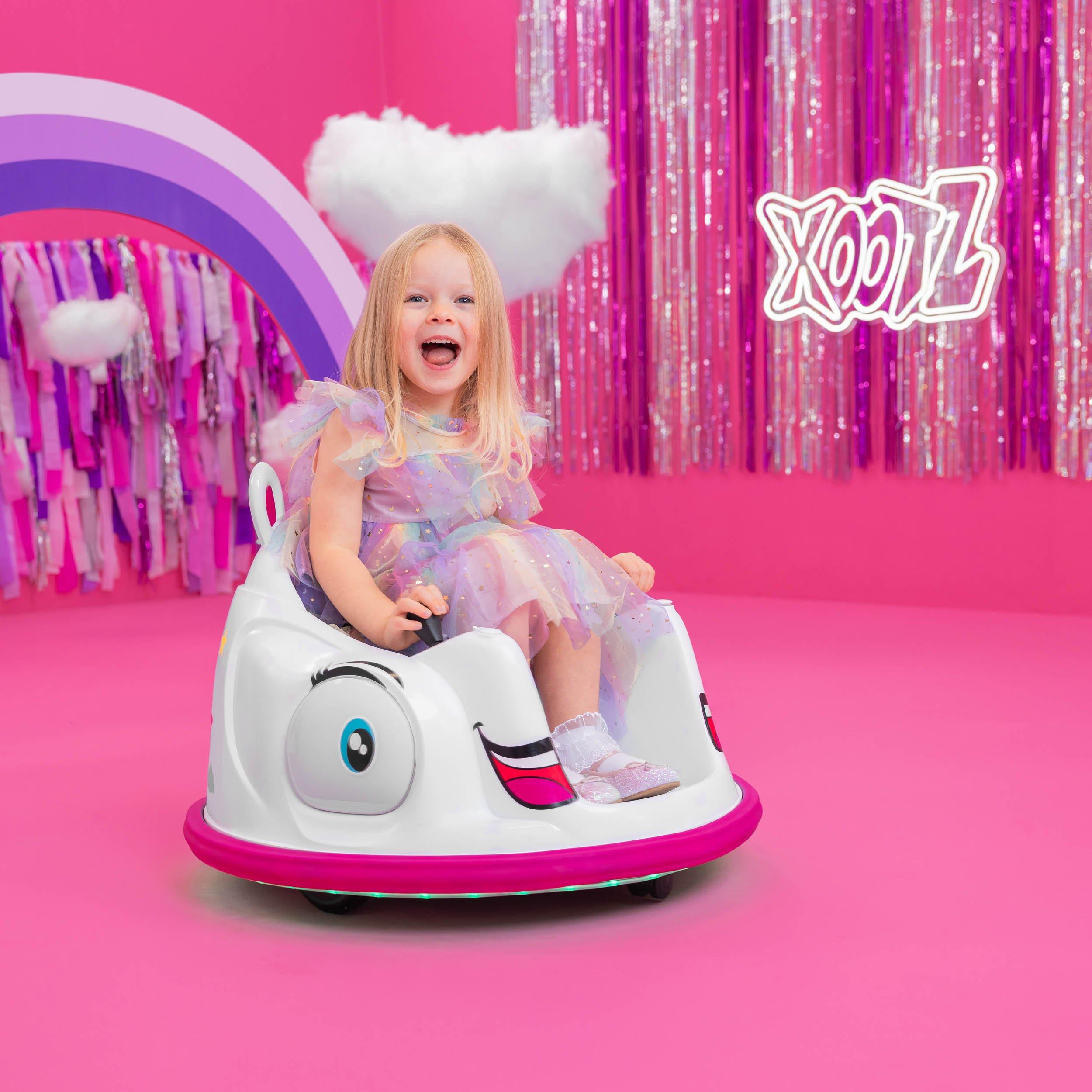 White - Xootz - Animal Bumper Car Lithium - Unicorn - 2
