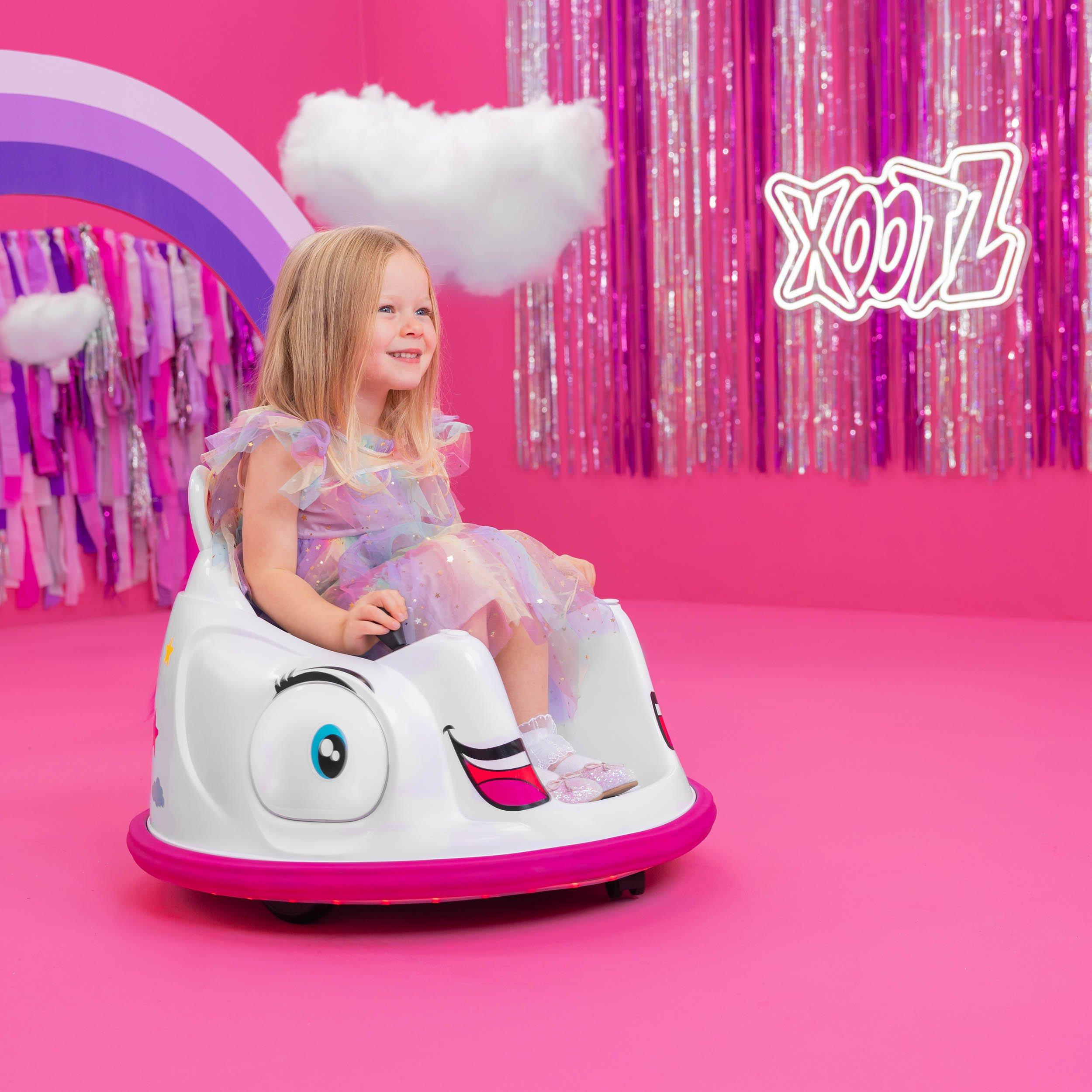 White - Xootz - Animal Bumper Car Lithium - Unicorn - 3