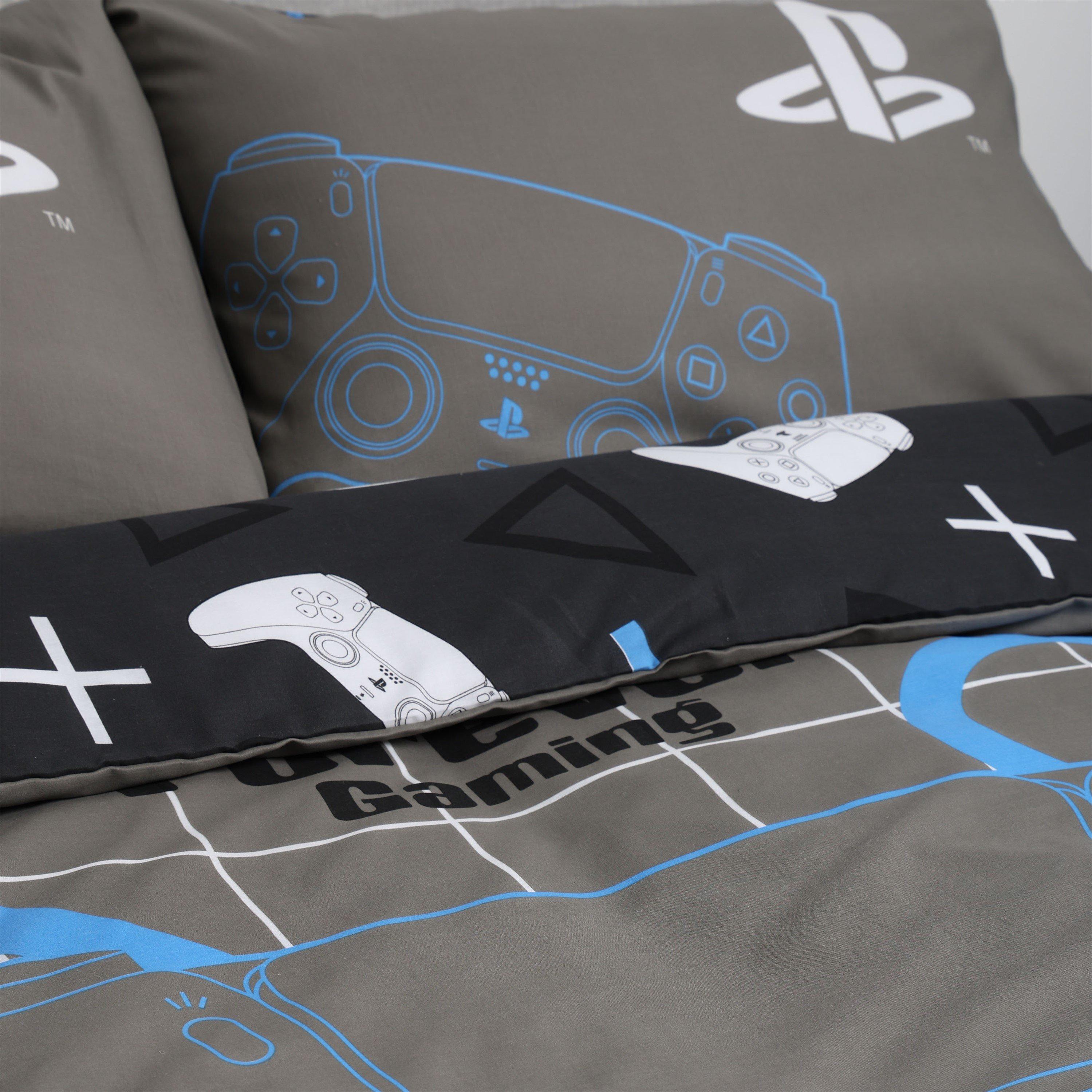 Grey - PlayStation - Playstation Gamers Double Duvet - 5