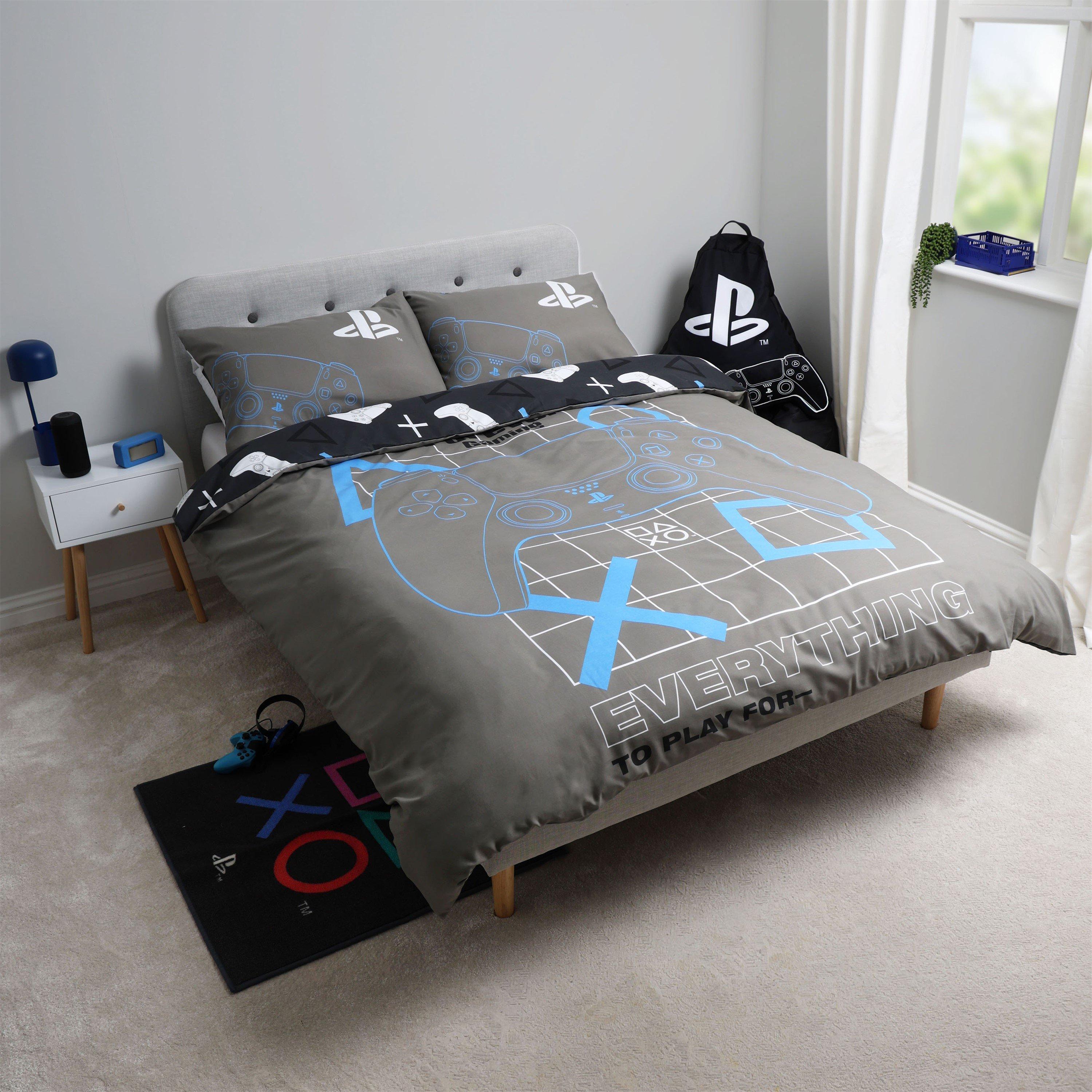 Grey - PlayStation - Playstation Gamers Double Duvet - 7