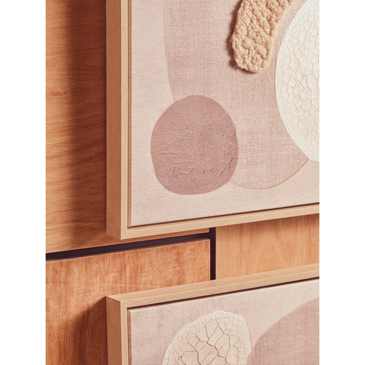 Natural - Fifty Five South - Astratto Set Of 2 Natural Textured Wall Art - 4