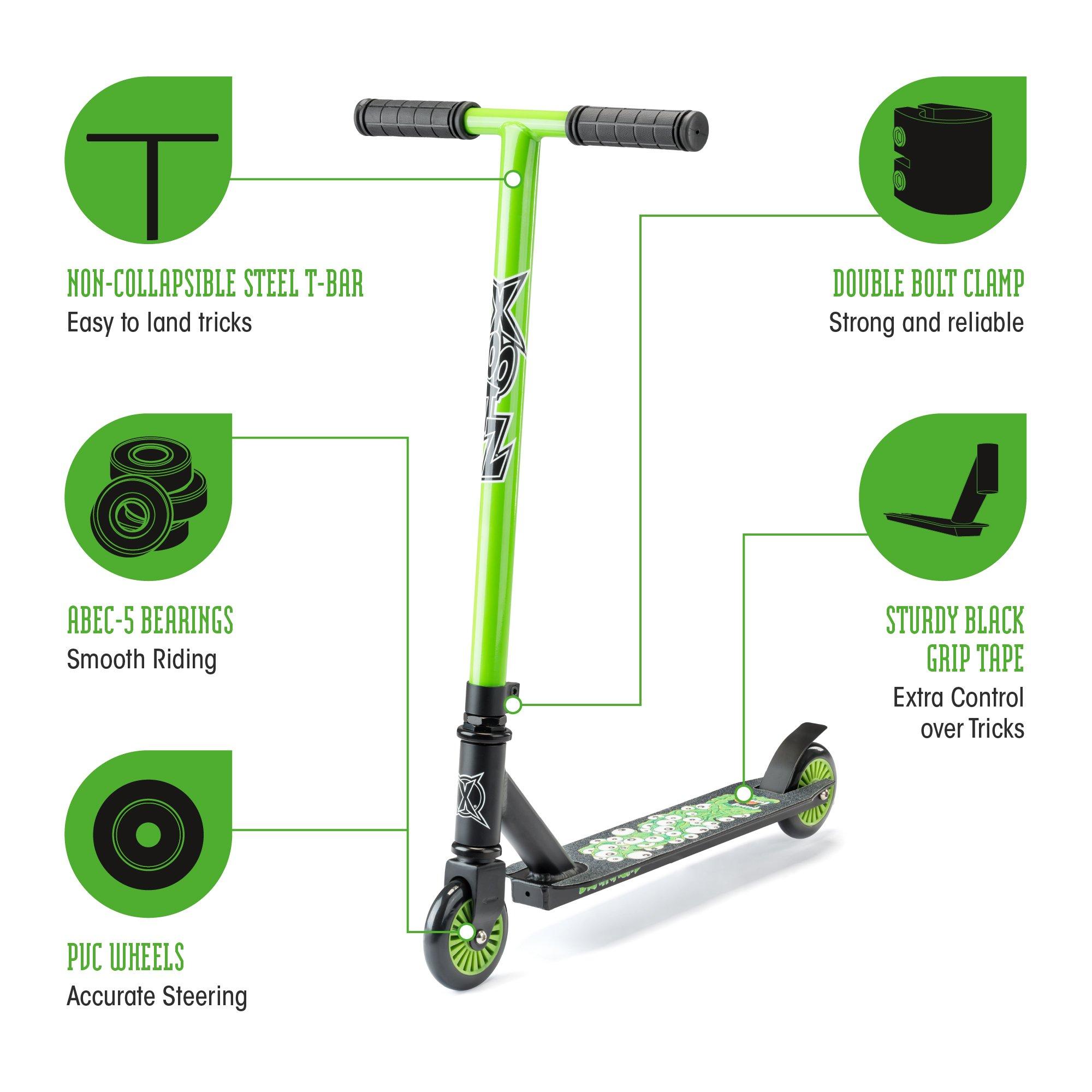 Black And Green - Xootz - Brainache Youth Scooter - 6