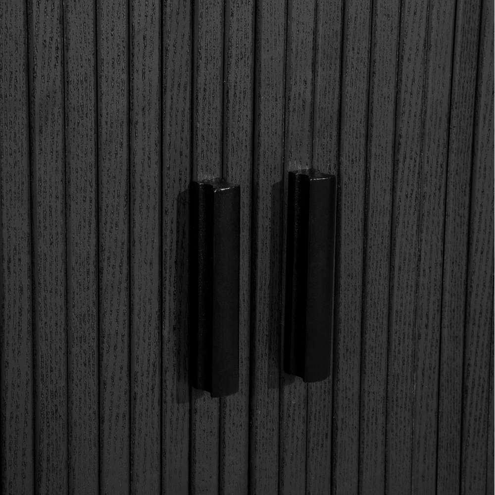 Black - Birlea - Axel 2 Door Fluted Sideboard - 4