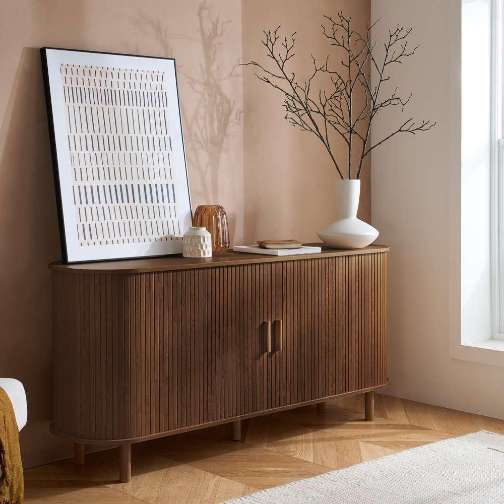 Brown - Birlea - Axel 2 Door Fluted Sideboard - 1