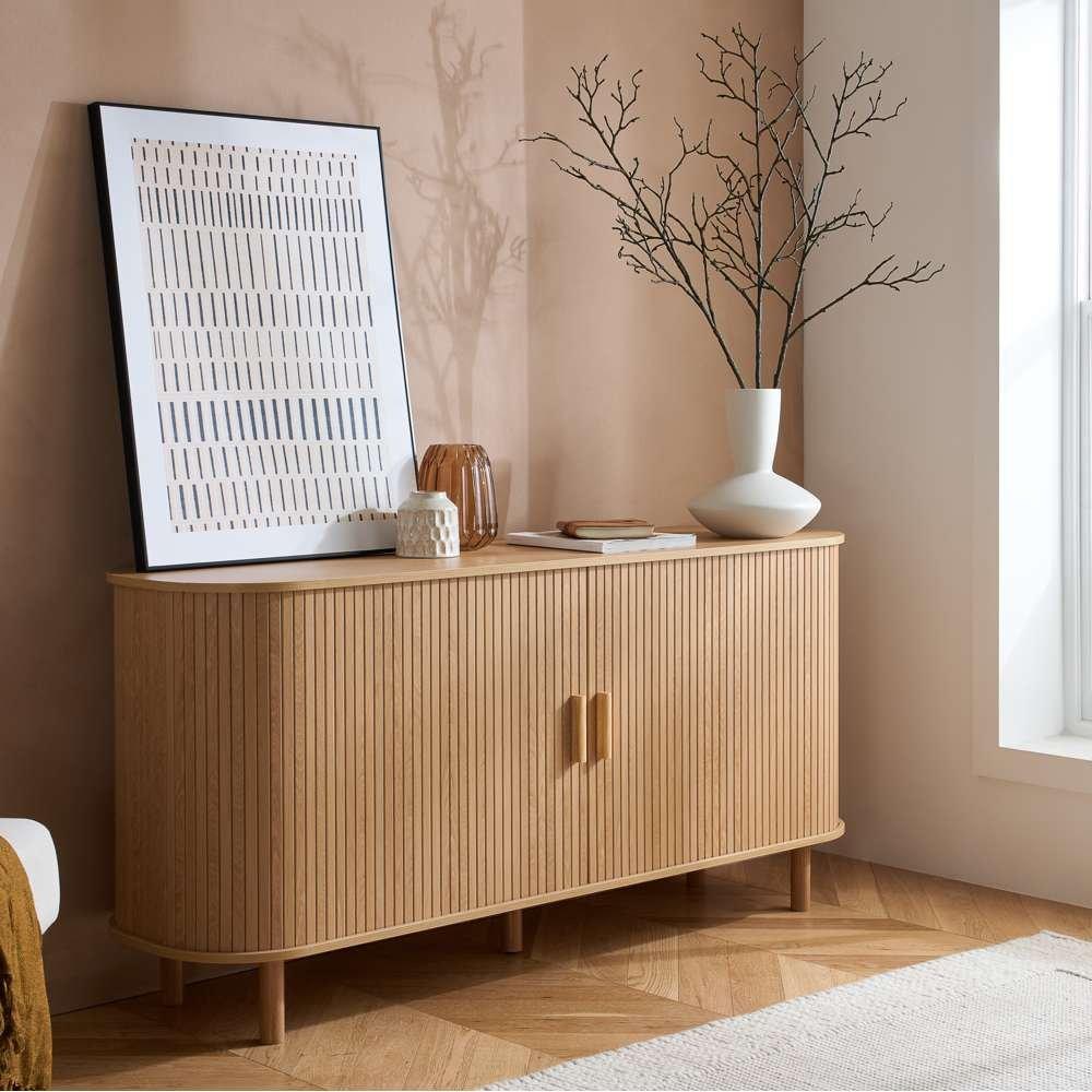 Birlea  Axel 2 Door Fluted Sideboard - Nude