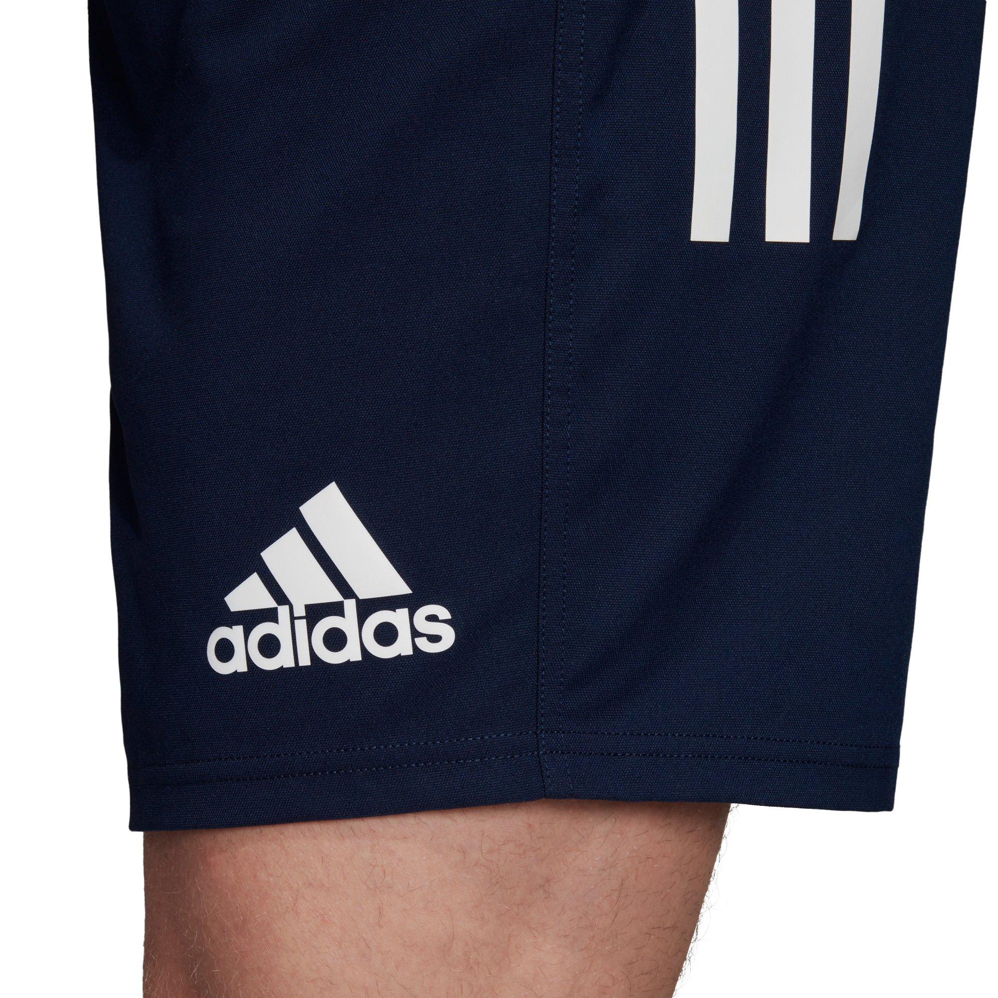 Bleu marine/Blanc - adidas - Rugby Shorts Mens - 5