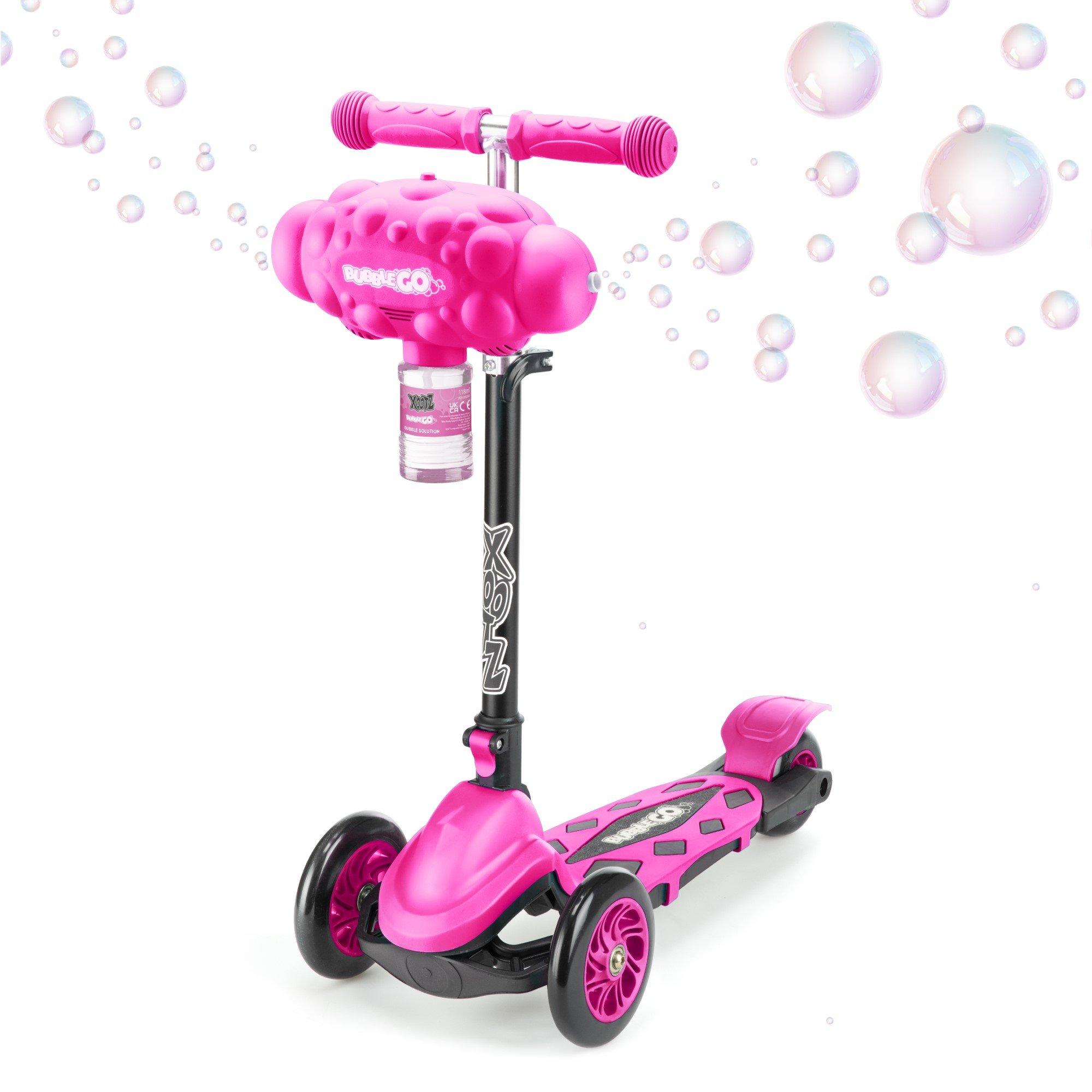 Pink And Black - Xootz - Xoo Bubble Go Scooter - Pink - 1