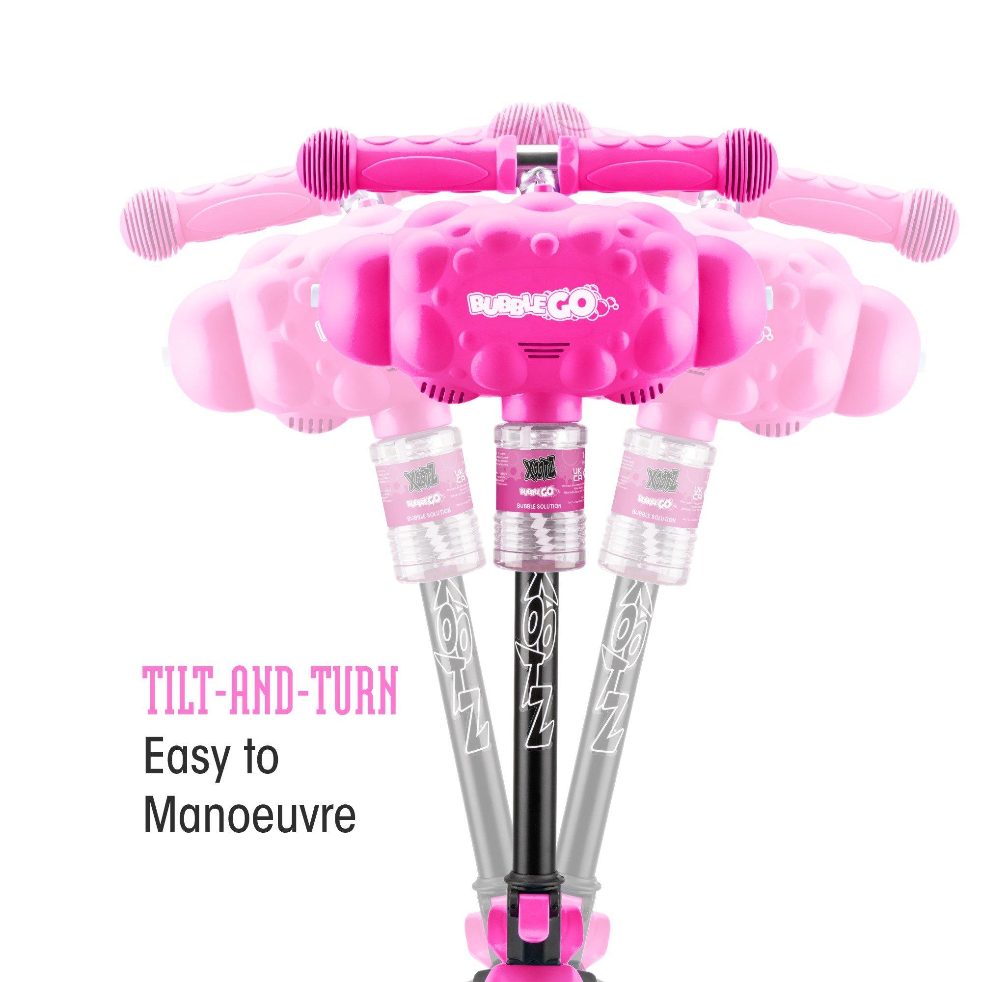 Pink And Black - Xootz - Xoo Bubble Go Scooter - Pink - 4