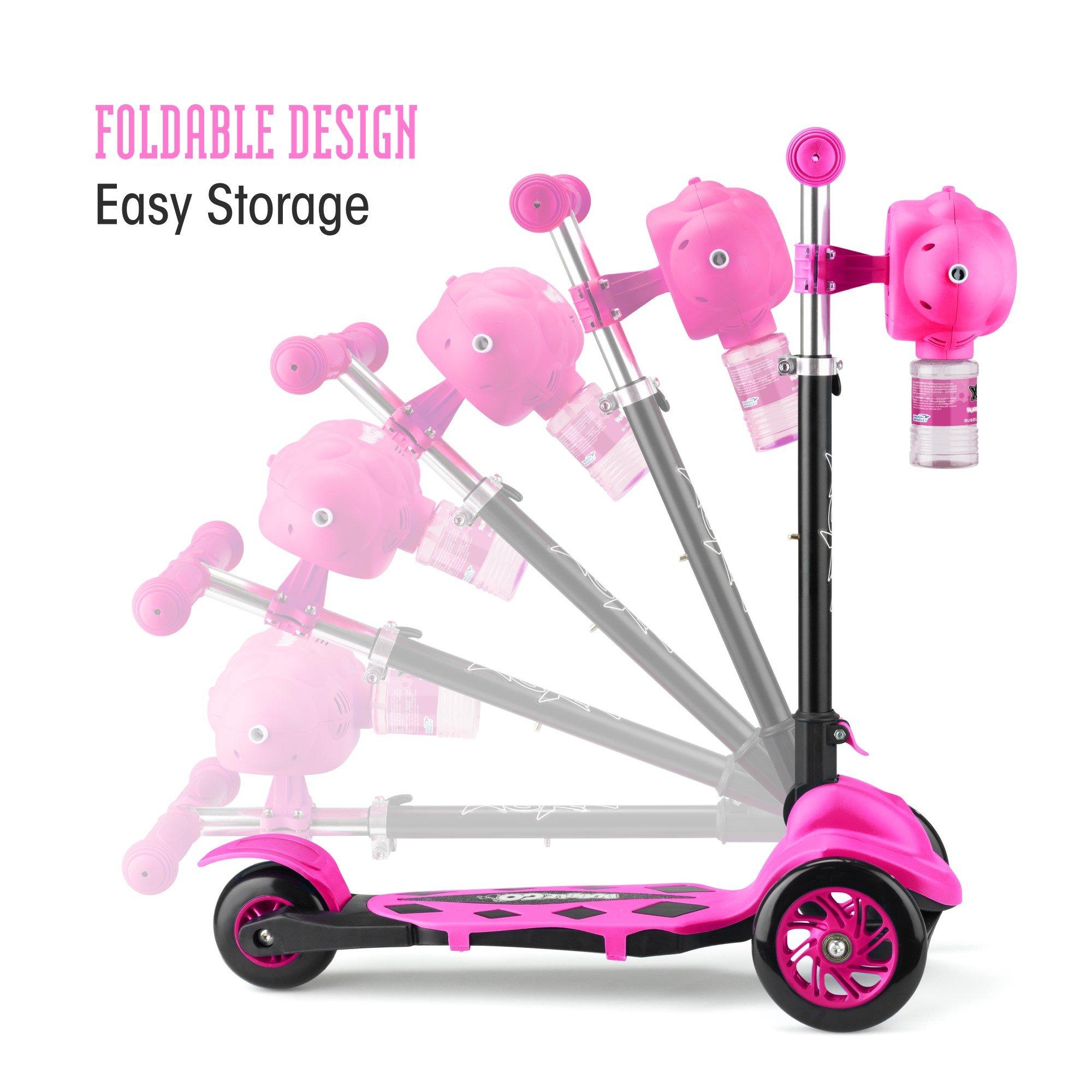 Pink And Black - Xootz - Xoo Bubble Go Scooter - Pink - 6