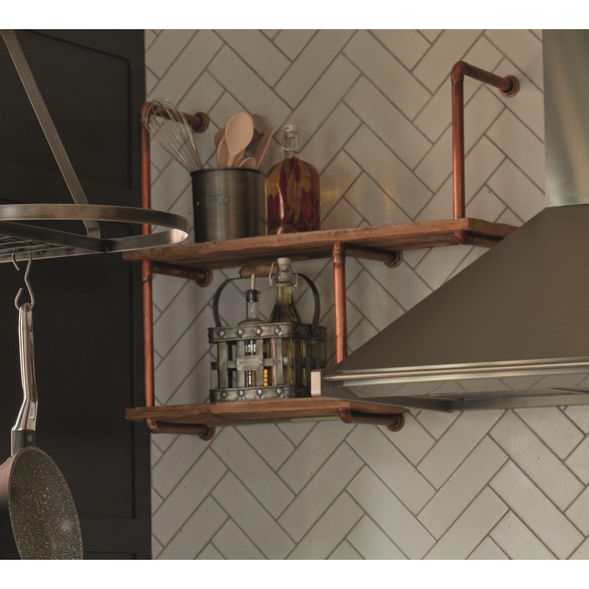 Grey - KitchenCraft - Industrial Kitchen Vintage Metal Utensil Holder - 3