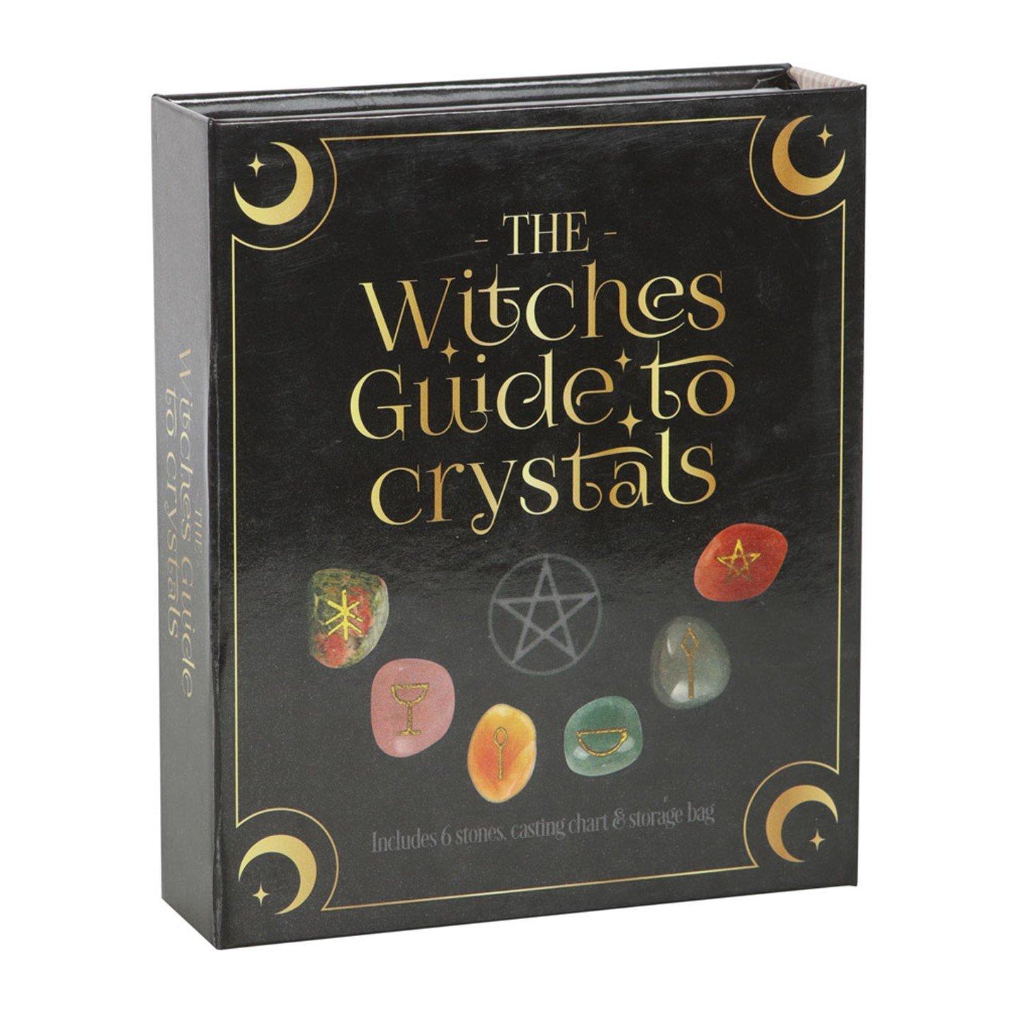 Something Different  The Witches Guide To Crystals Gift Set - Black