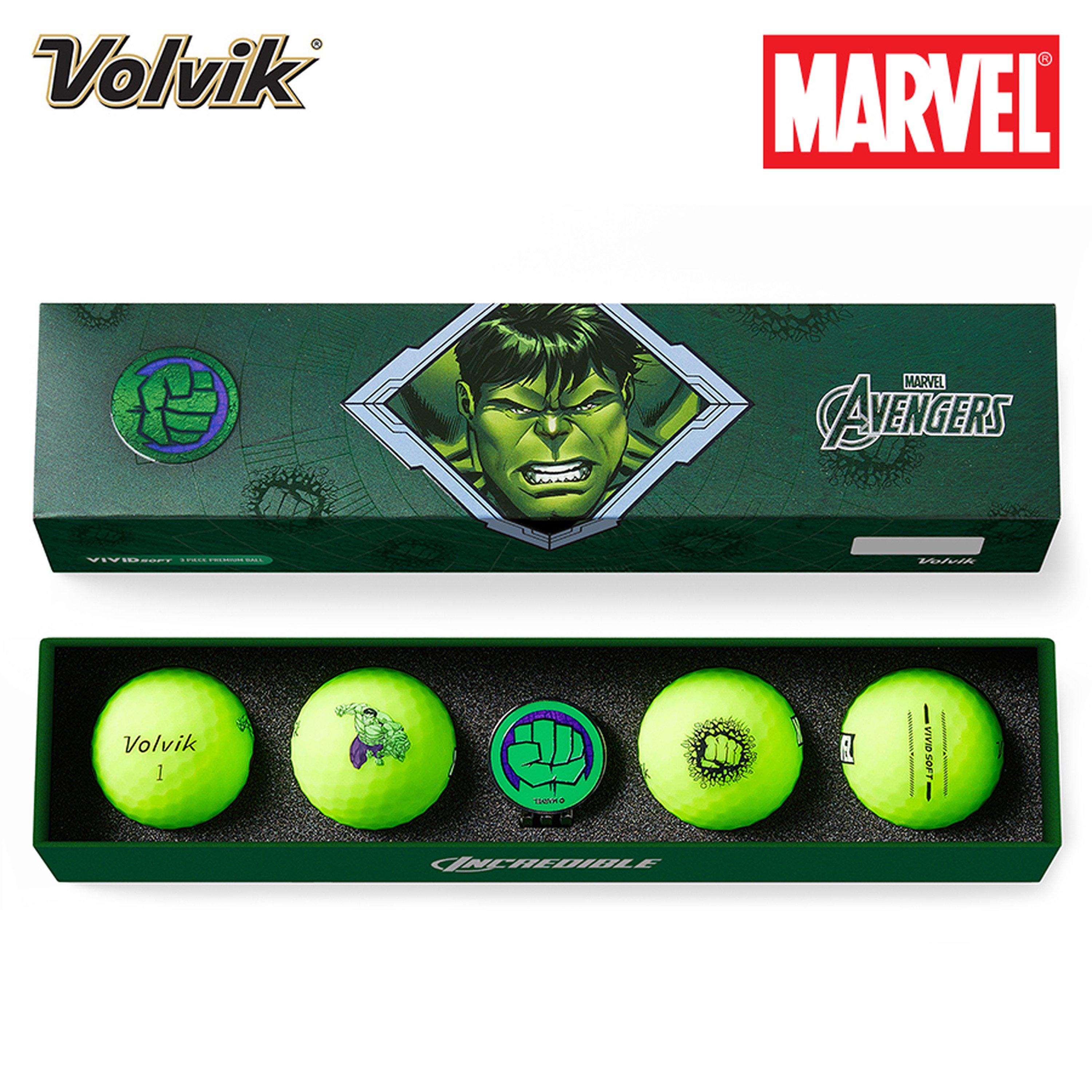 Volvik VIVID Soft Marvel 4.0 Balls + Marker