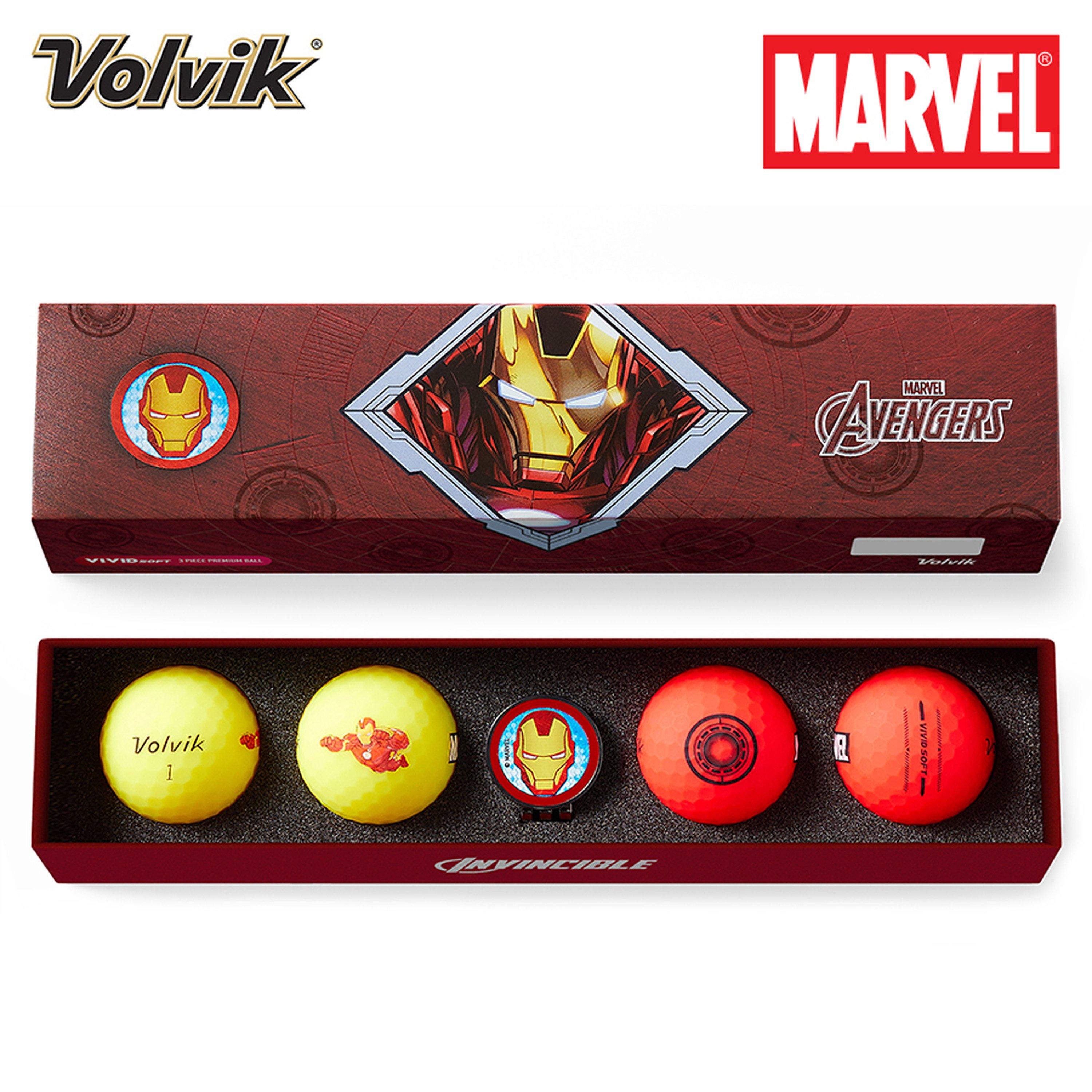 Volvik VIVID Soft Marvel 4.0 Balls + Marker