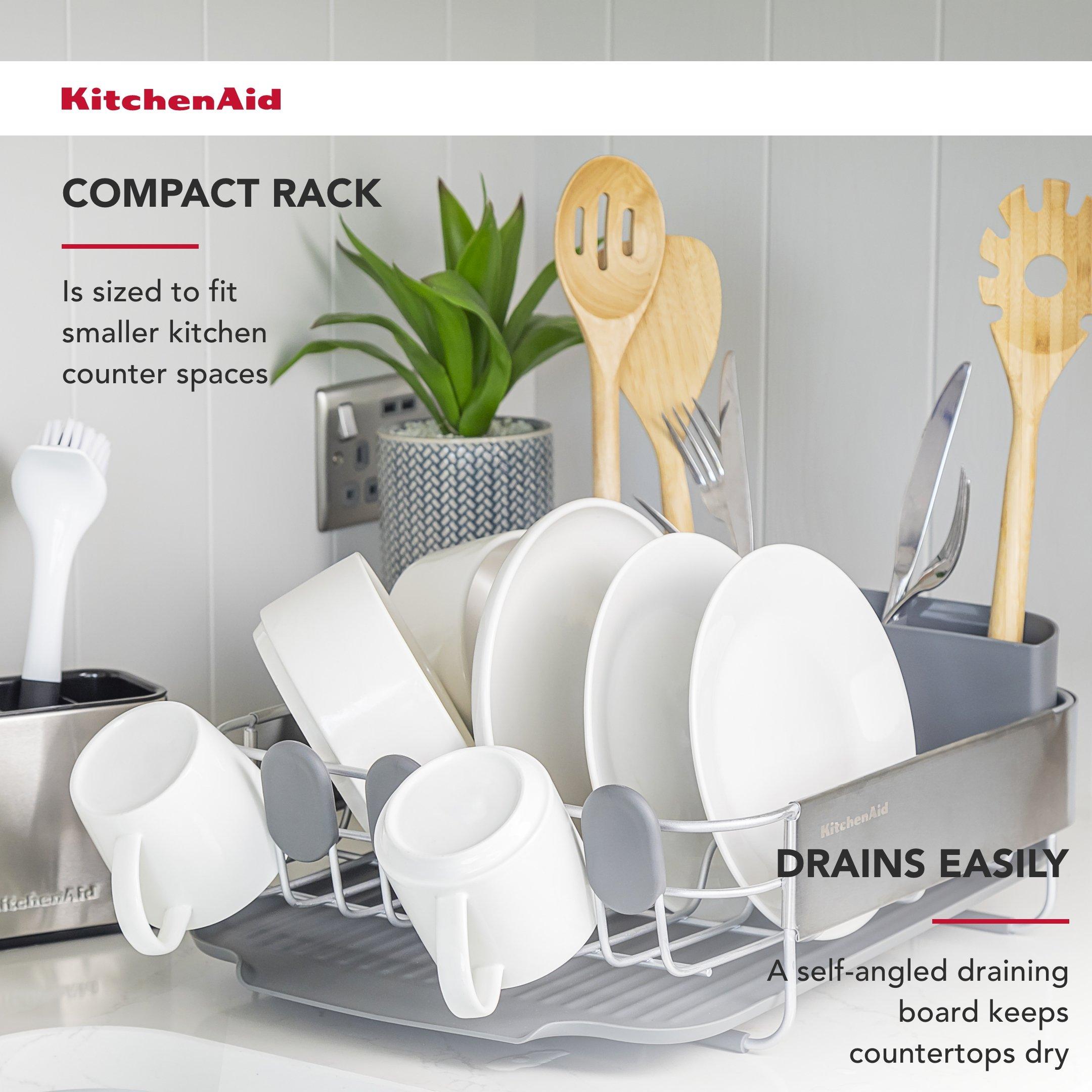 Grey - KitchenAid - Compact Dish-Drying Rack - 2