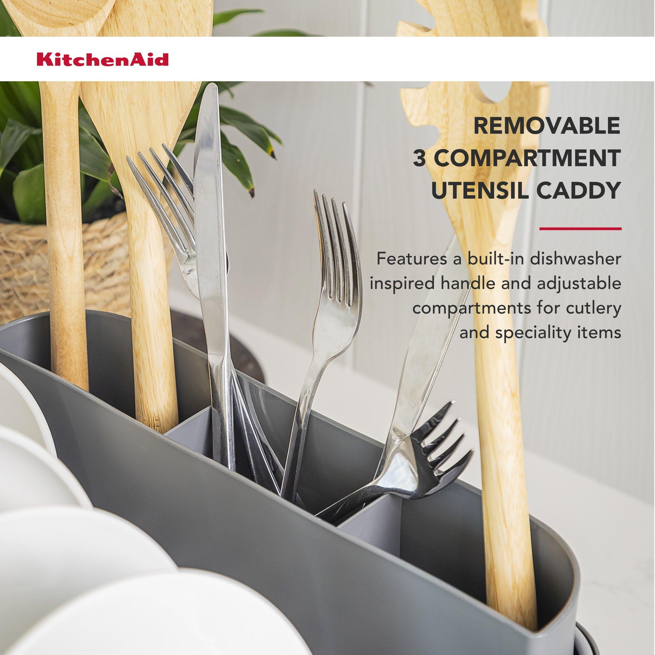 Grey - KitchenAid - Compact Dish-Drying Rack - 3