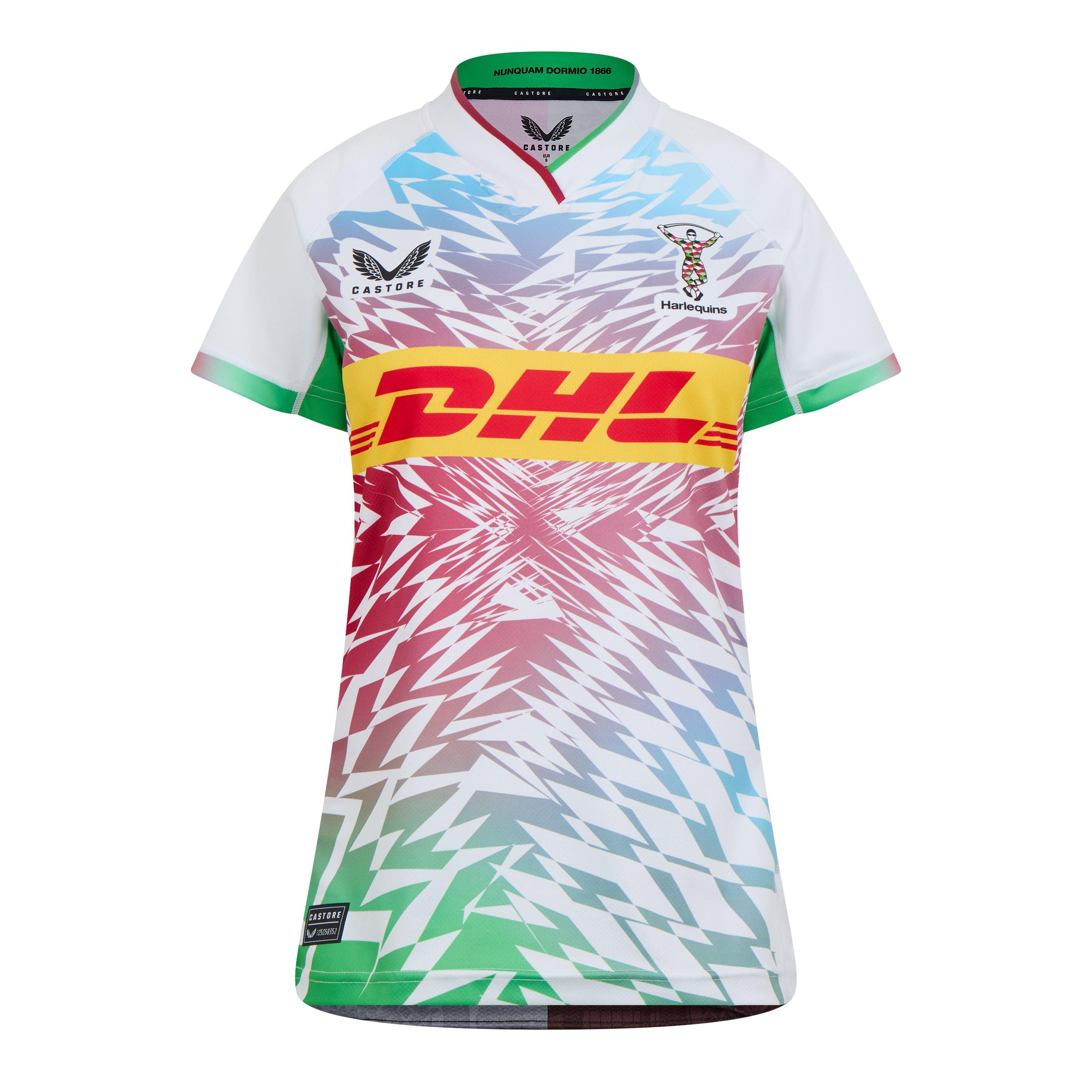 Castore Women's Harlequins Away Shirt 2024 2025 - Wht/Red/Blu - 18 (2XL)