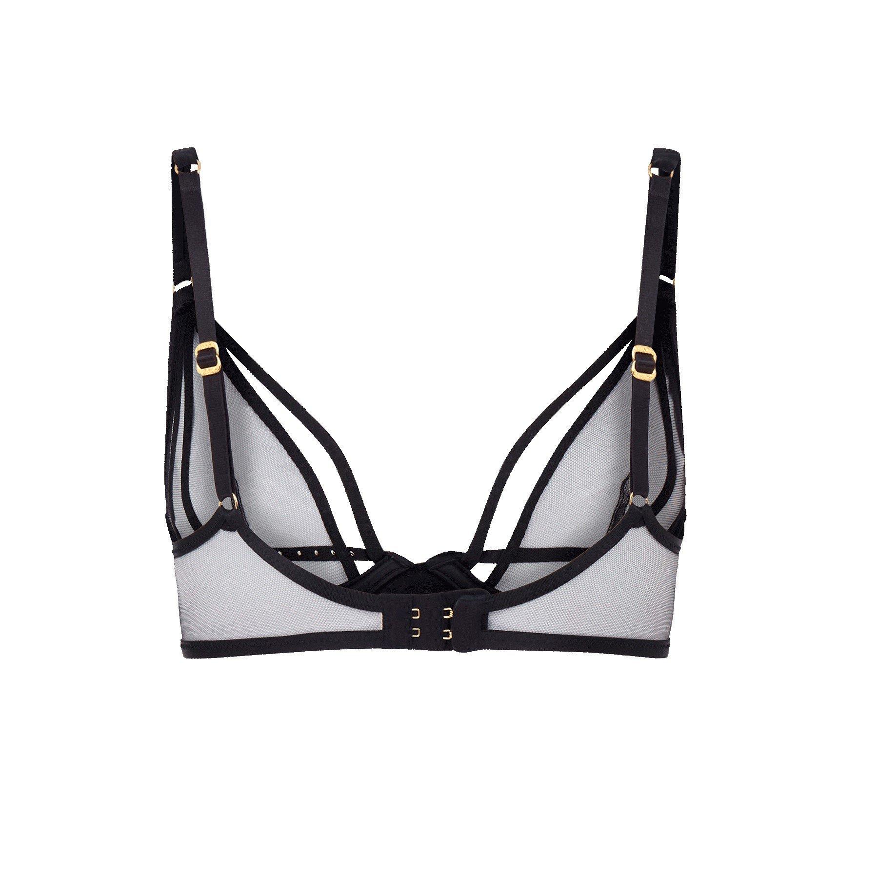 Black/Black - Agent Provocateur - RUBI Plunge bra - 5