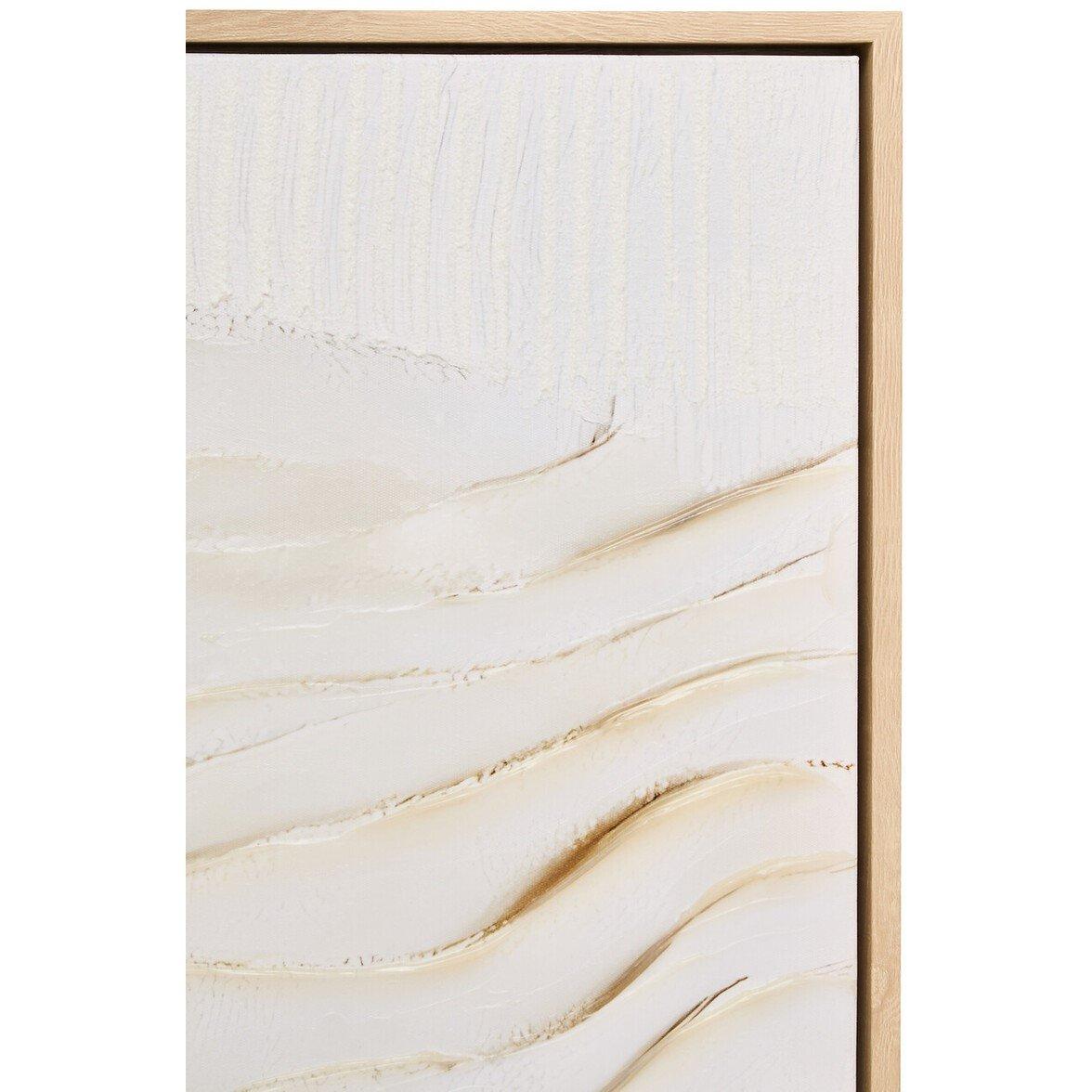 Cream - Fifty Five South - Astratto Cream Textured Wall Art - 6
