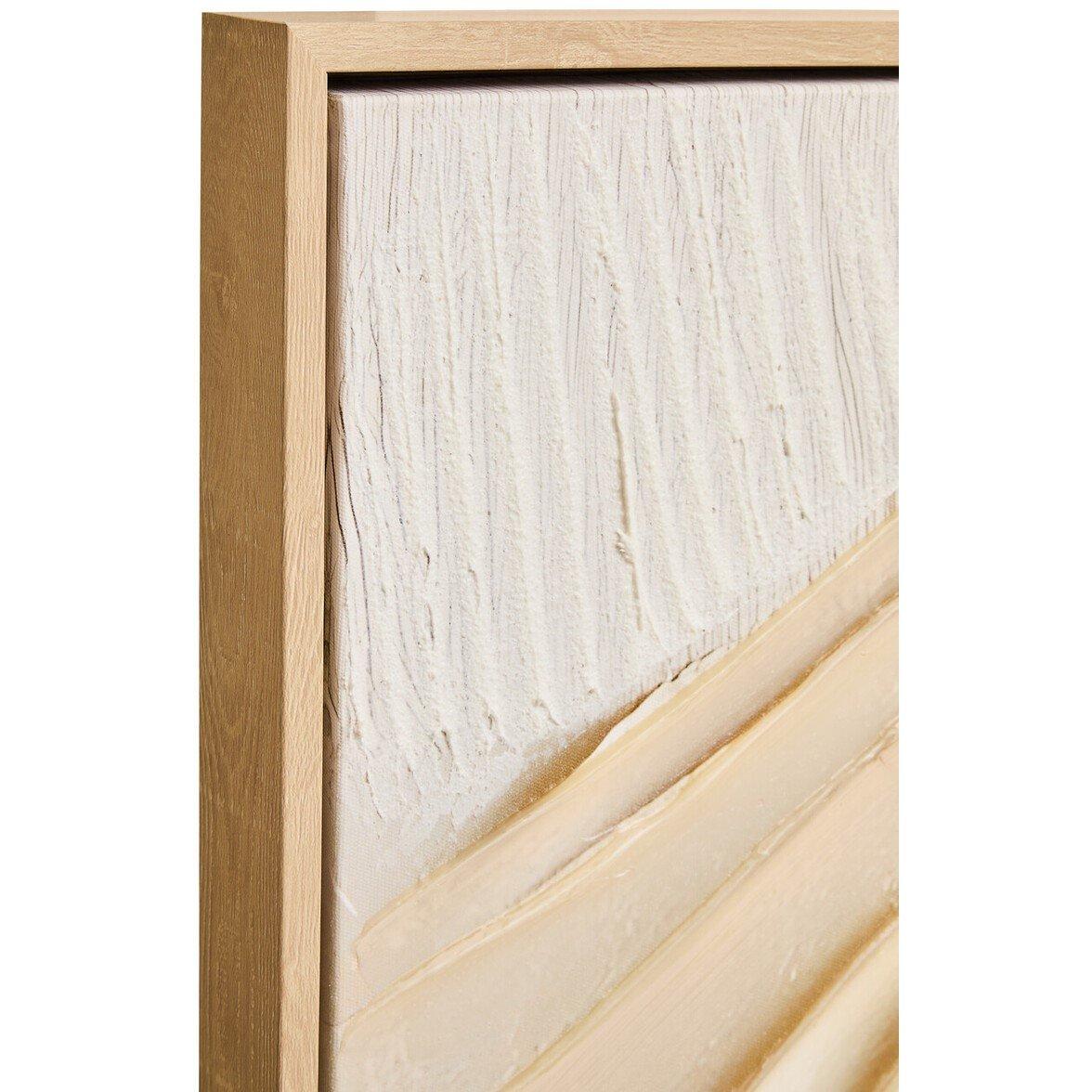 Cream - Fifty Five South - Astratto Cream Textured Wall Art - 7