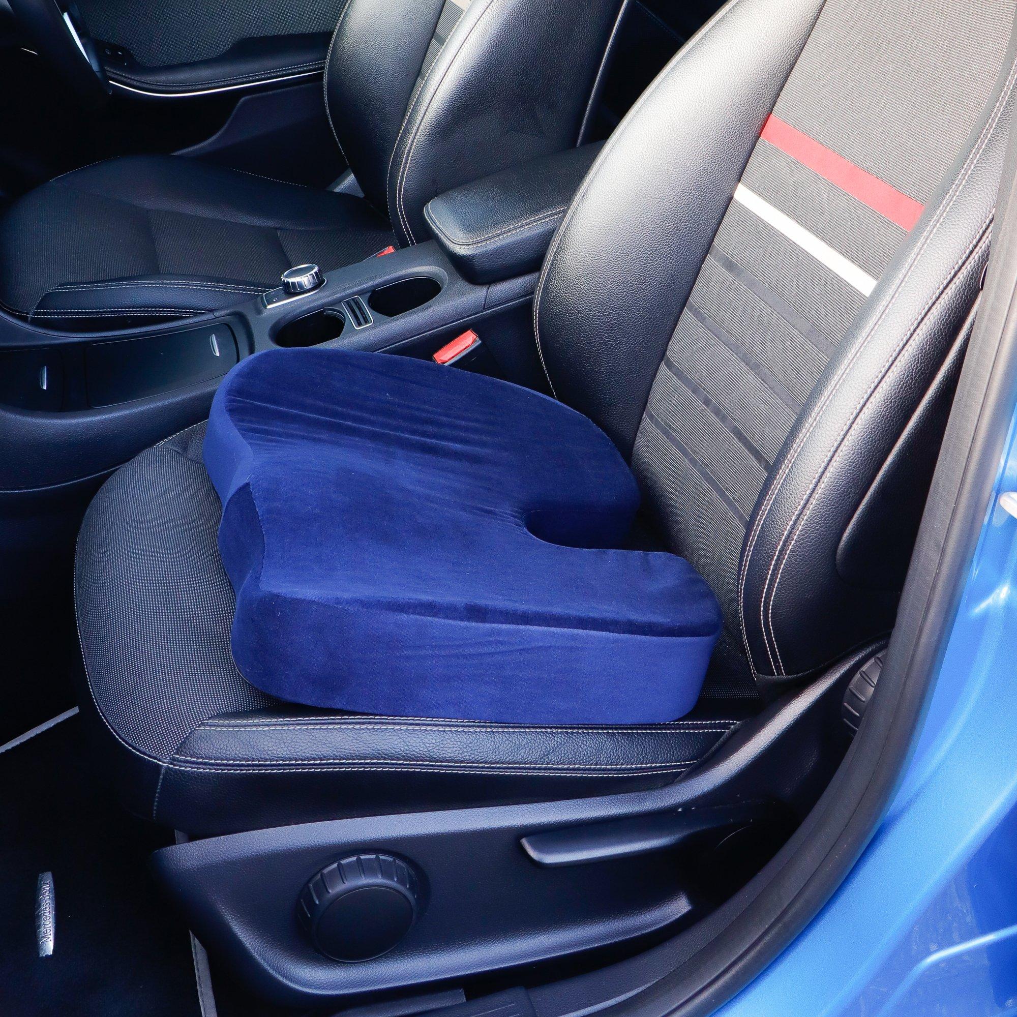 Blue - Streetwize - Memory Foam Vehicle Seat Support Cushion - 3