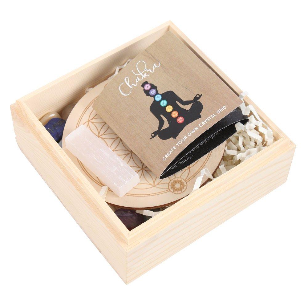 Multi & Rainbow - Something Different - Chakra Crystal Grid Gift Set - 3
