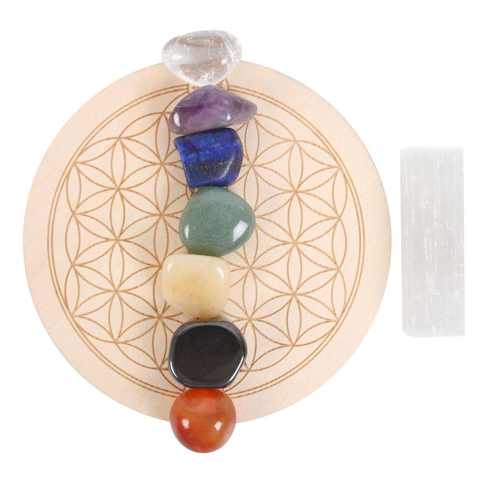 Multi & Rainbow - Something Different - Chakra Crystal Grid Gift Set - 4