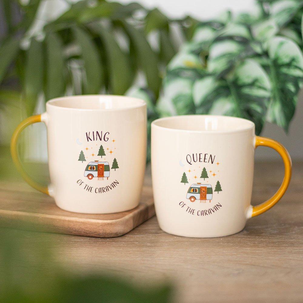 Something Different  Camping King And Queen Couples Mug Set - 