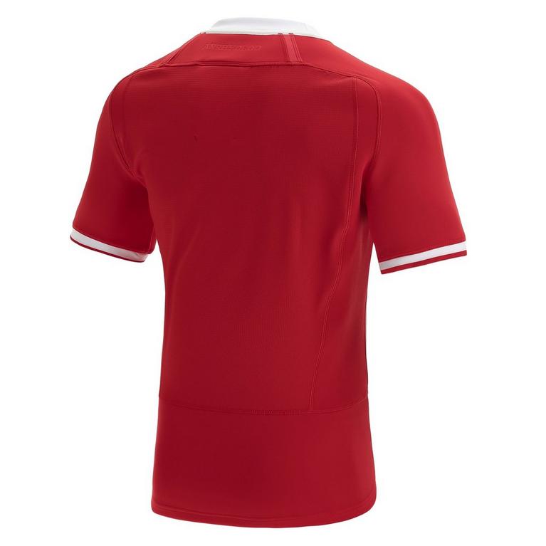 Rot - Macron - Wales Home Pro Shirt 2021 2022 - 2