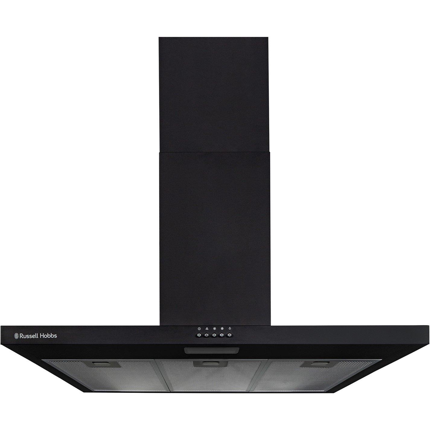 Black - Russell Hobbs - Russell Hobbs RHTCH900B1B 90CM Cooker Hood - 1