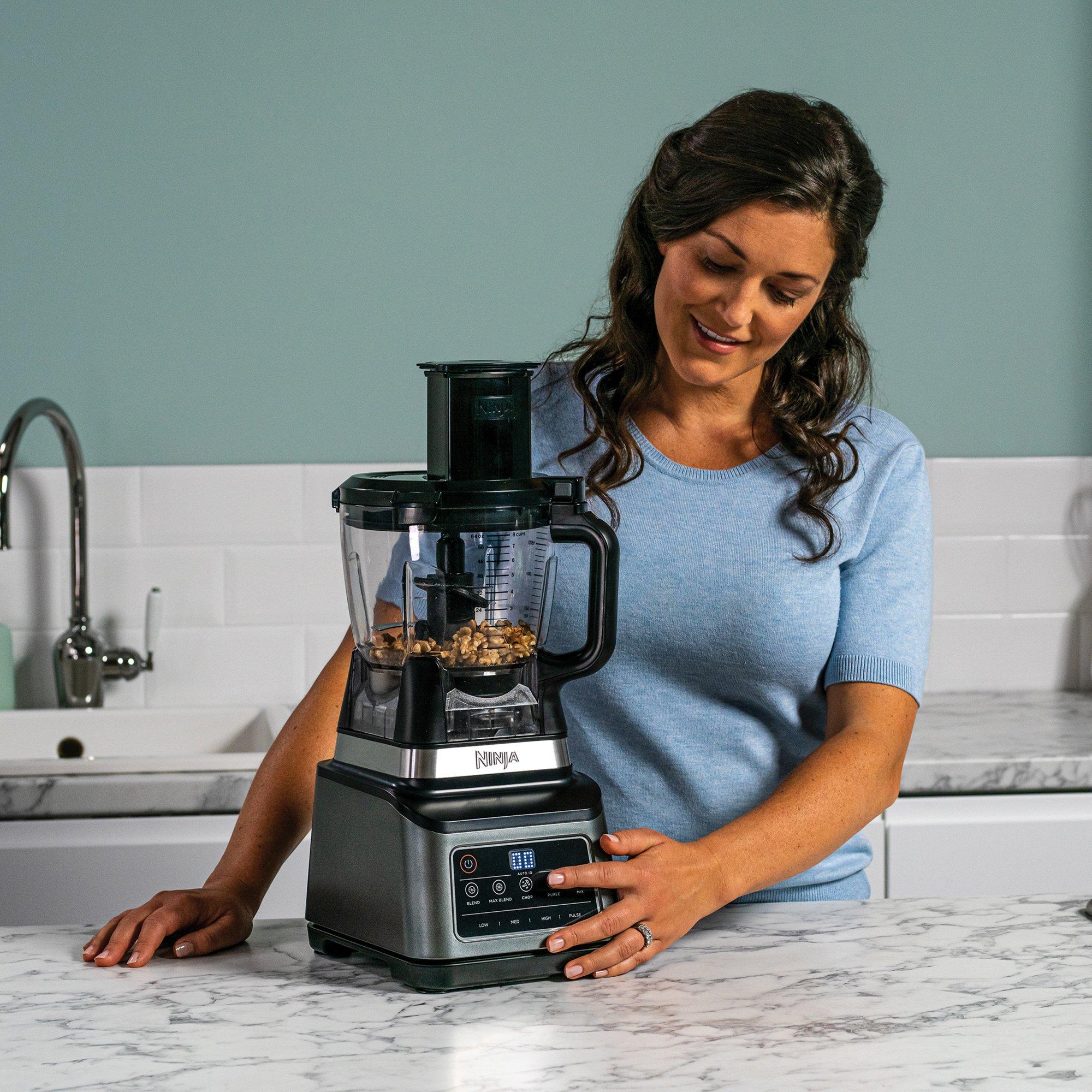 Black / Grey - Ninja - 3-in-1 Food Processor with Auto-iQ - 6