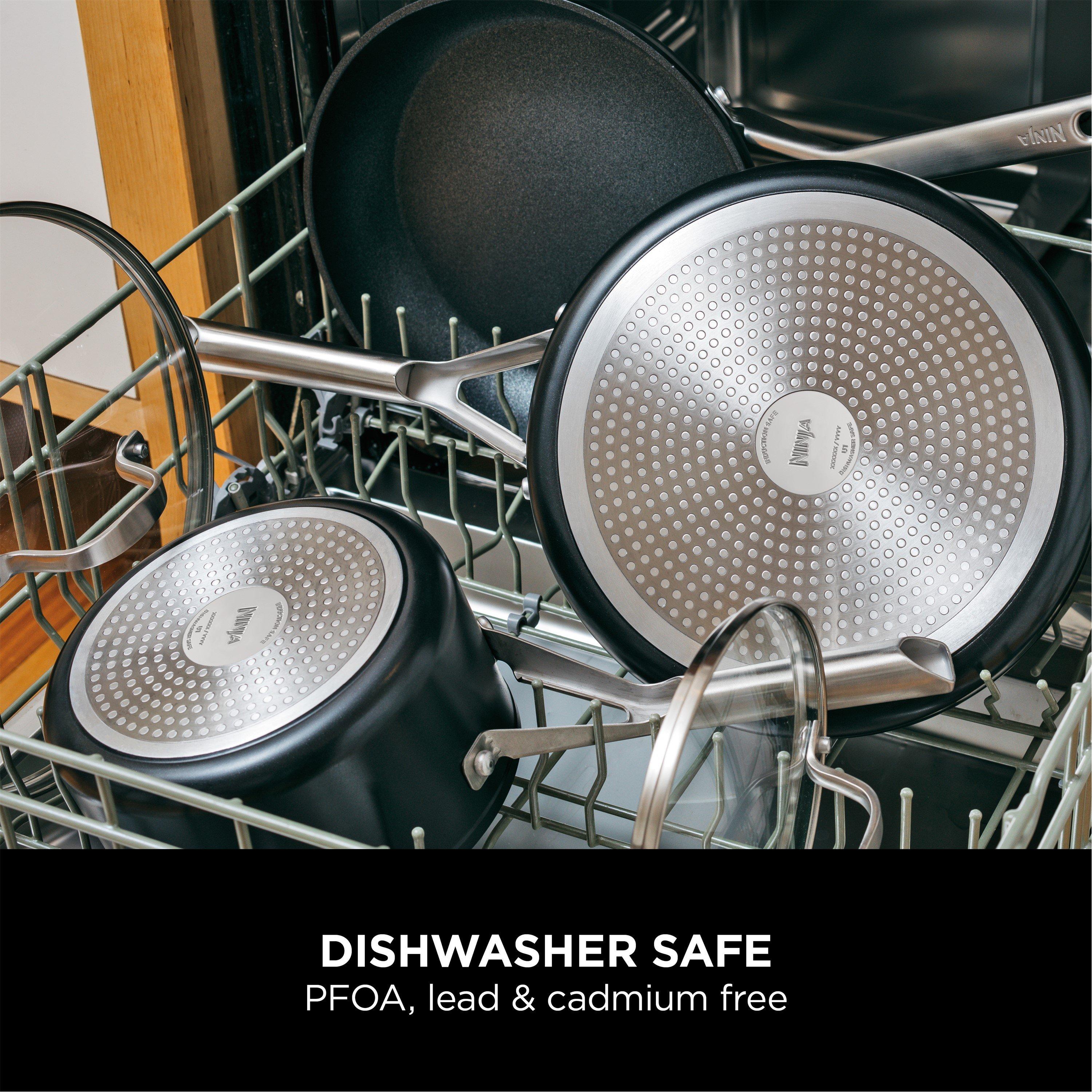 Black - Ninja - Ninja ZEROSTICK Essentials 26cm Sauté Pan with Lid - 3