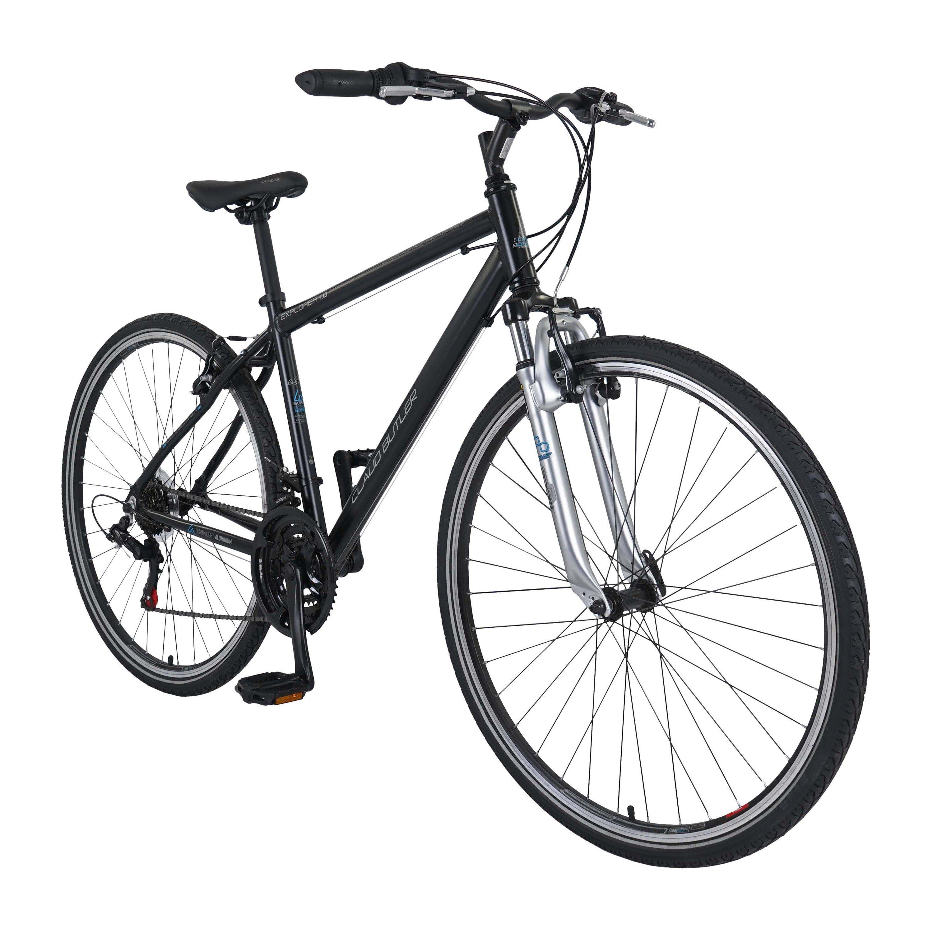 Black - Claud Butler - Claud Butler Explorer 1.0 Hybrid Bike - 2