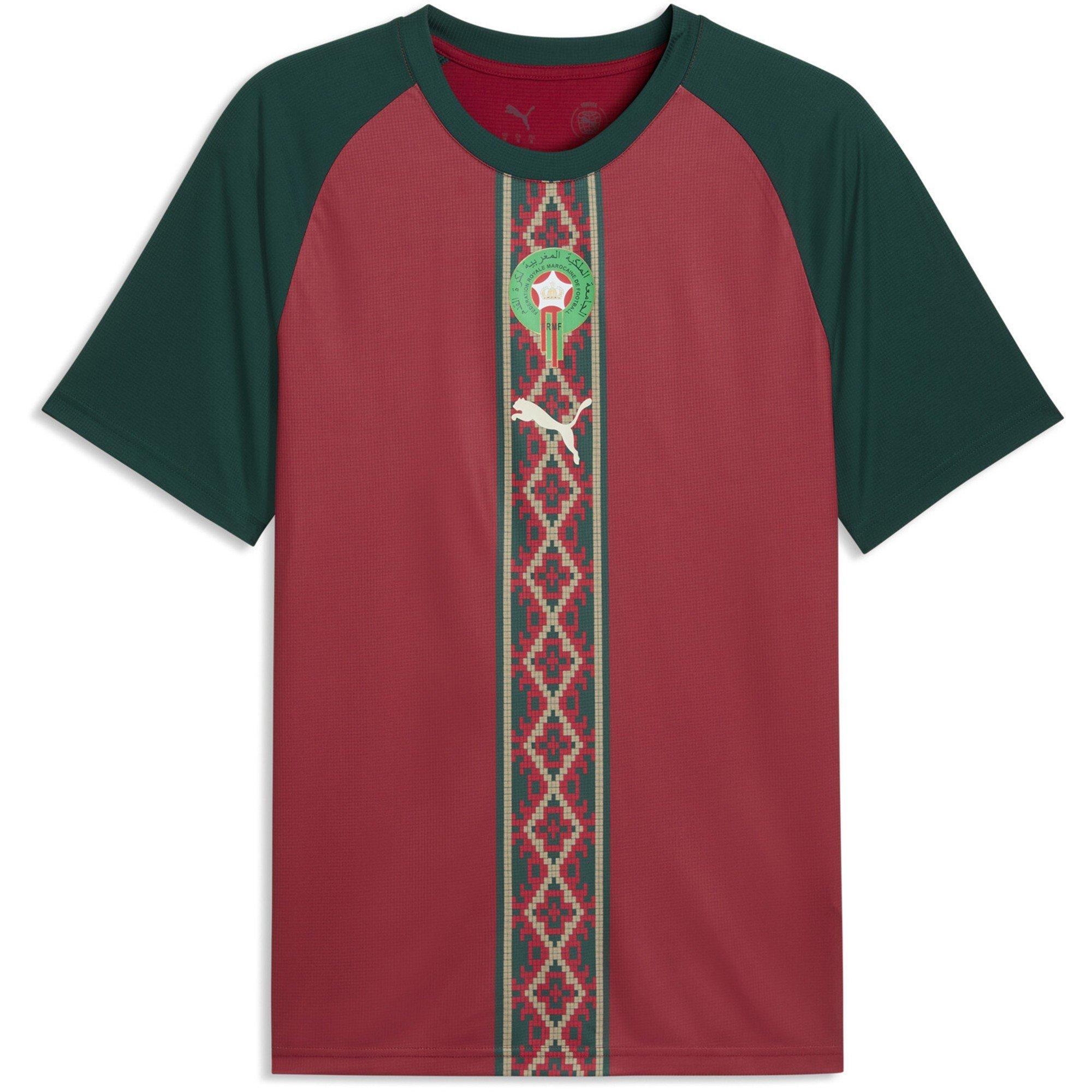 Red/Green - Puma - Mens Morocco Warm-Up Shirt World Cup 2026 - 1