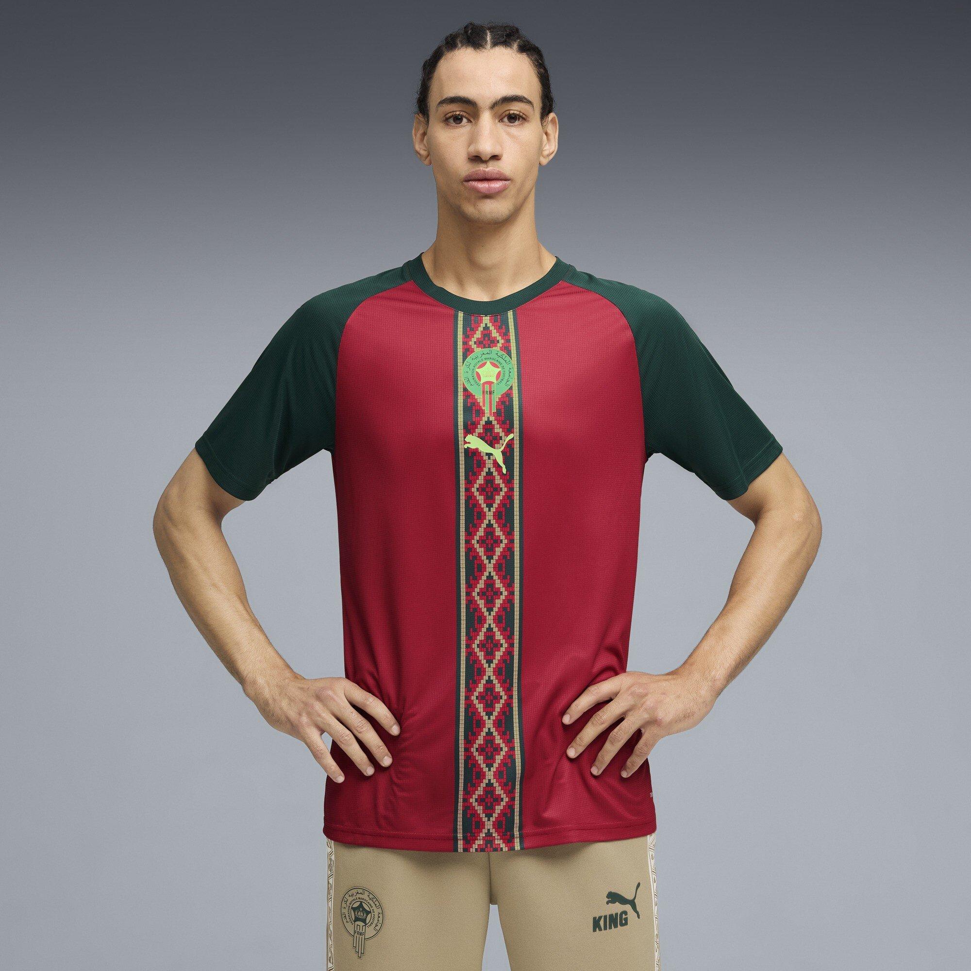 Rot/Grün - Puma - Men's Morocco Short Sleeve T-Shirt - 3
